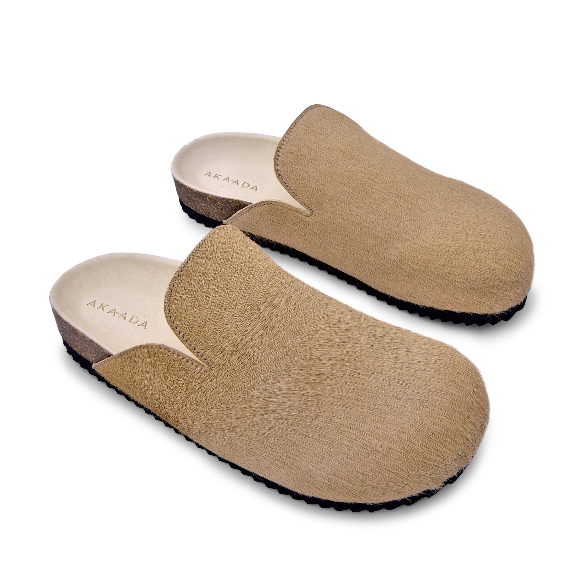 Kibo Beige Pony Hair Mules C127-SINEAD-01 - 4