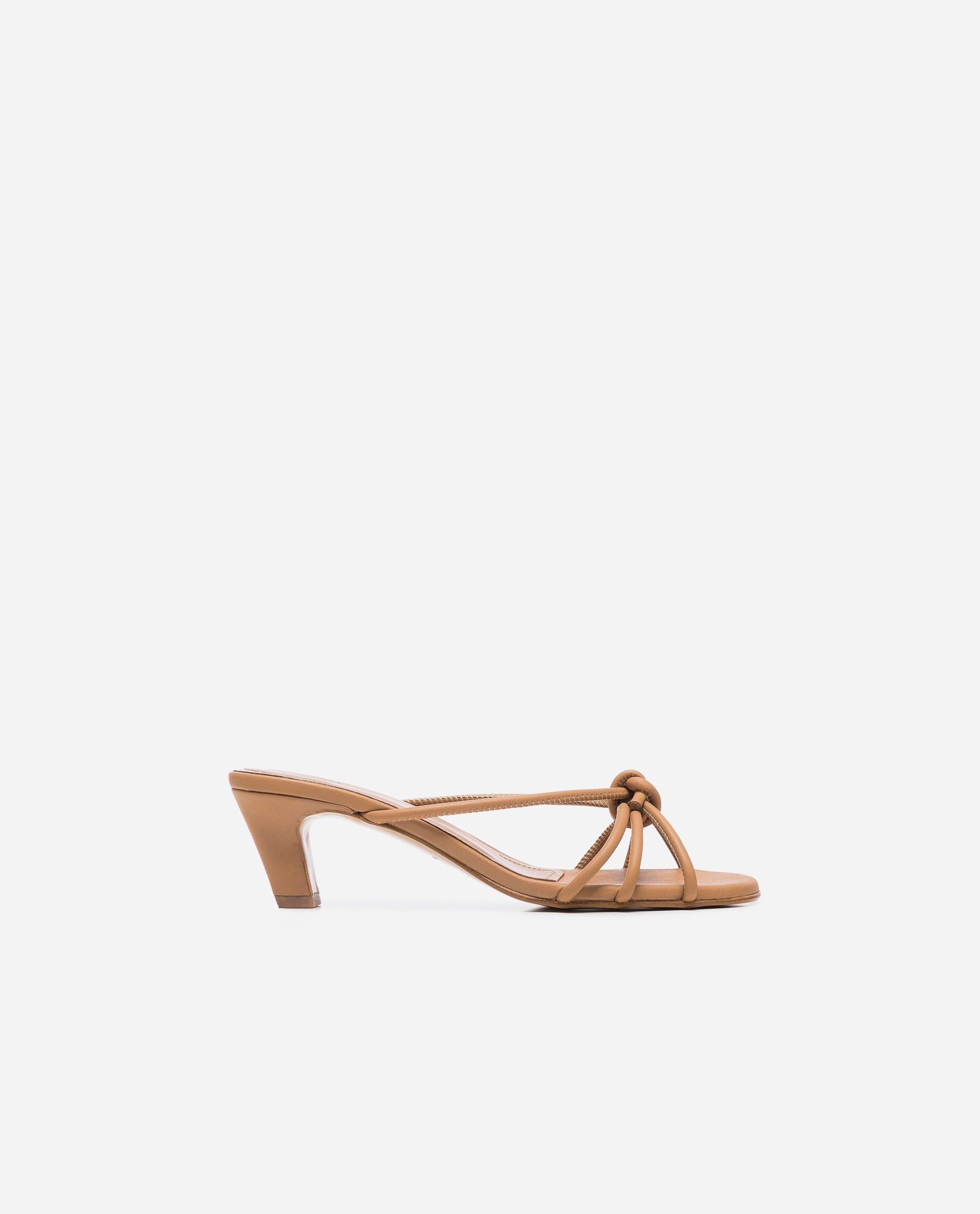 Eunice Leather Cognac Heeled Sandals 20010411301-024 - 6