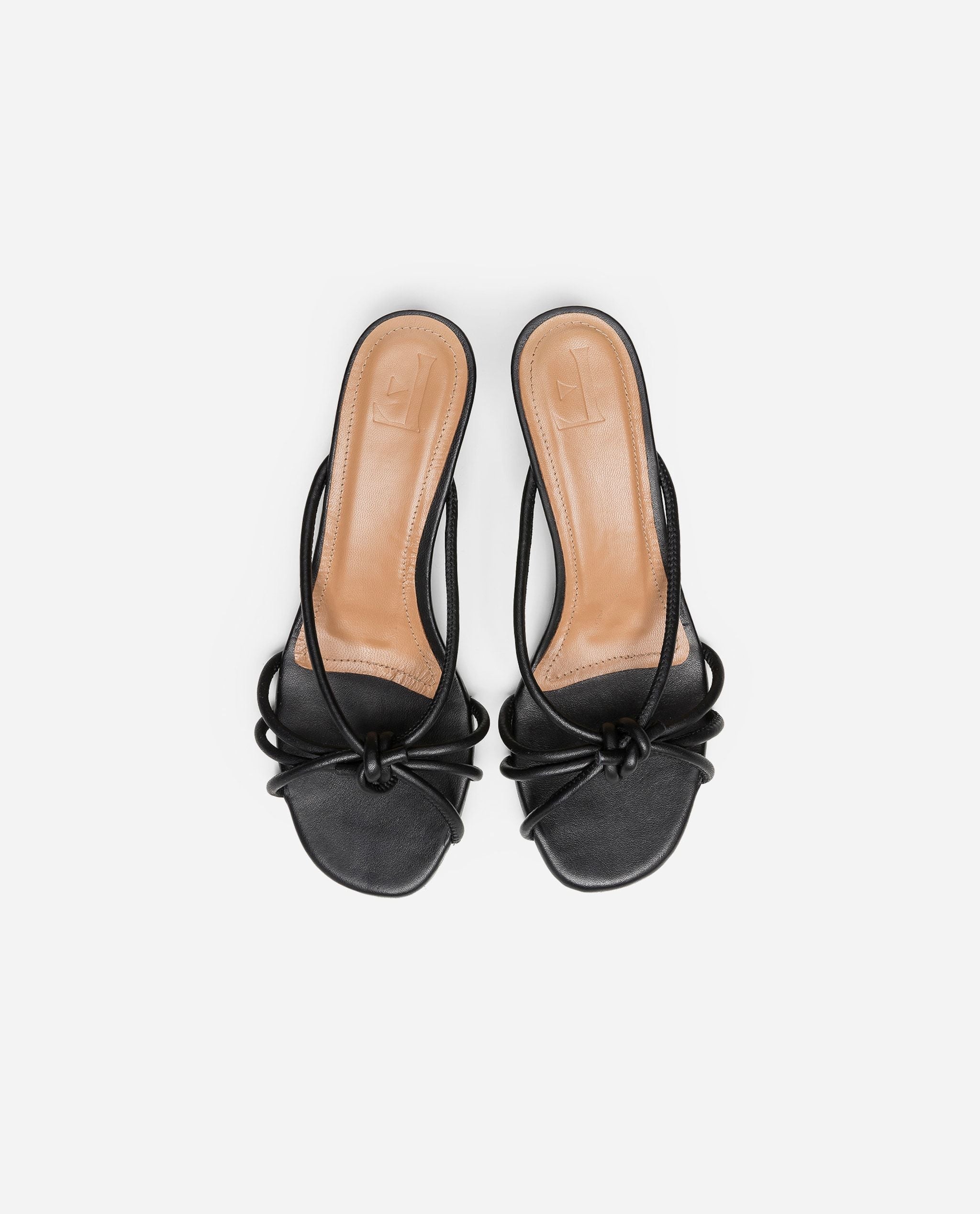Eunice Leather Black Heeled Sandals 20010411301-001 - 4