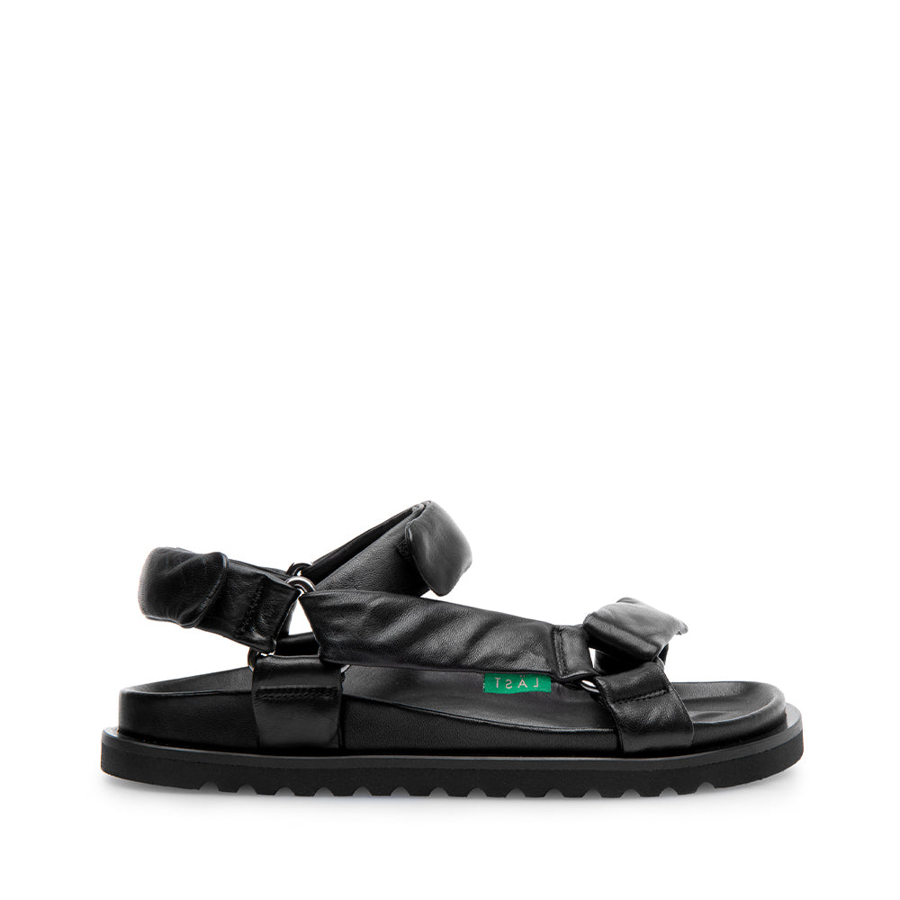 Flora Black Leather Sandals LAST1541 - 1