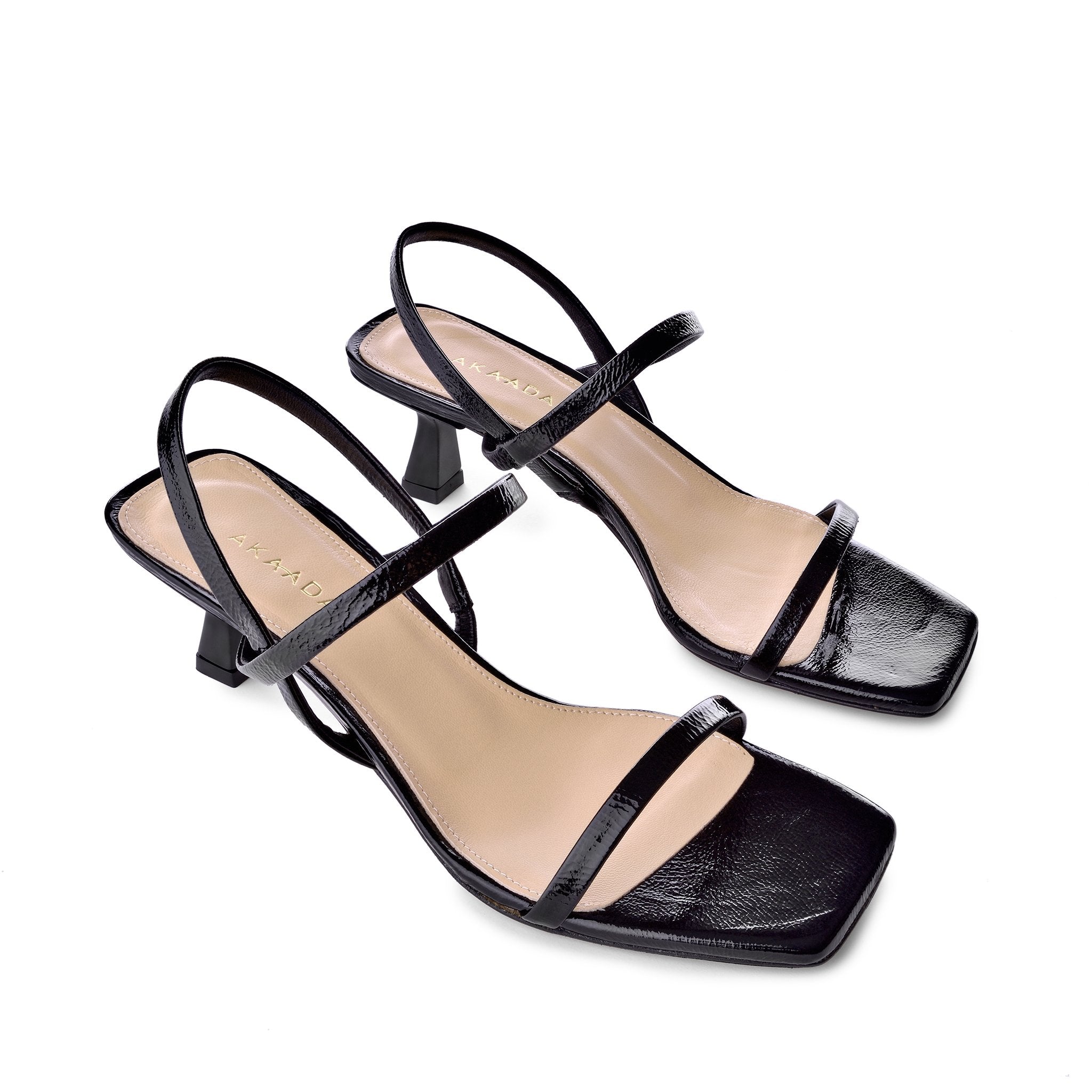 Miya Black Naplak Sandals 1408-01 - 5