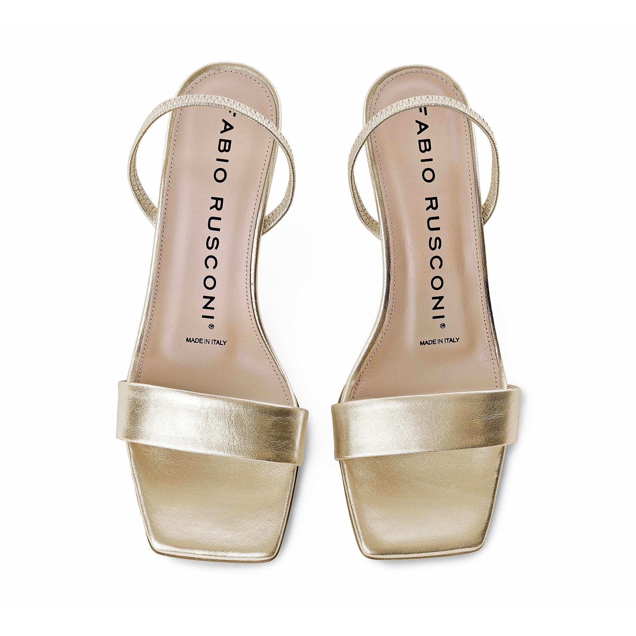 Gifu Gold Leather Sandals Luxor-Platino58  - 7