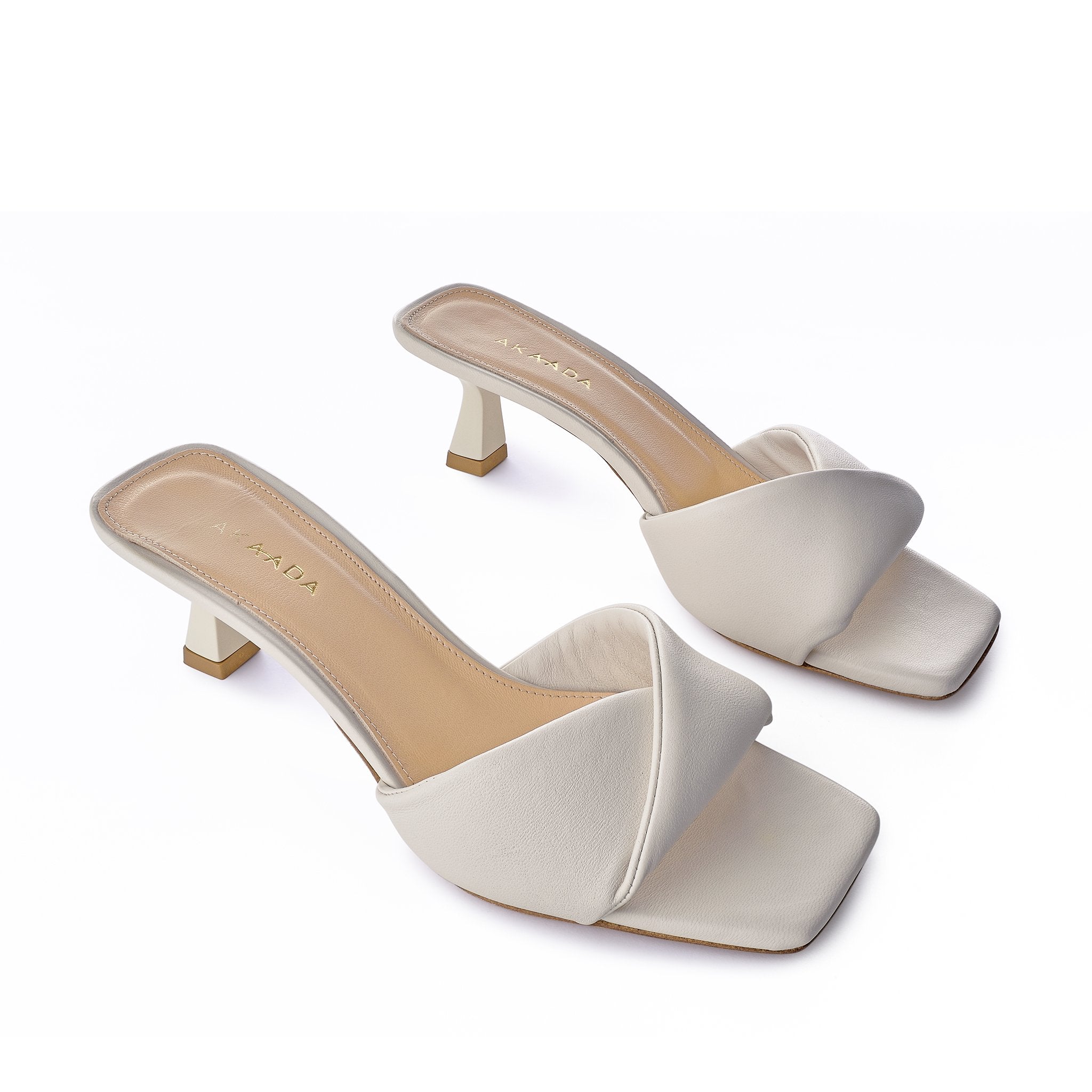 Haya Off White Soft Leather Sandals 1413-01 - 5