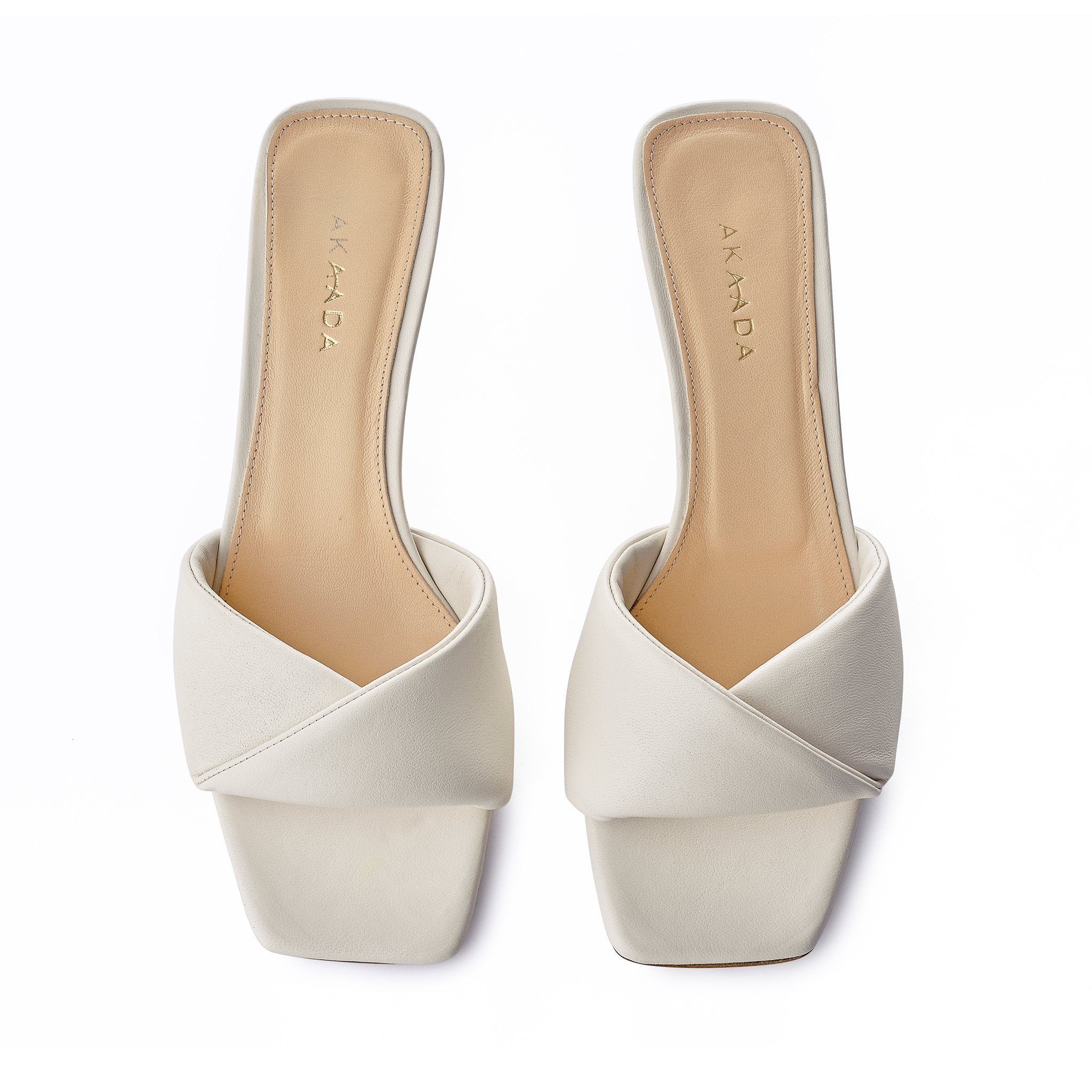 Haya Off White Soft Leather Sandals 1413-01 - 6