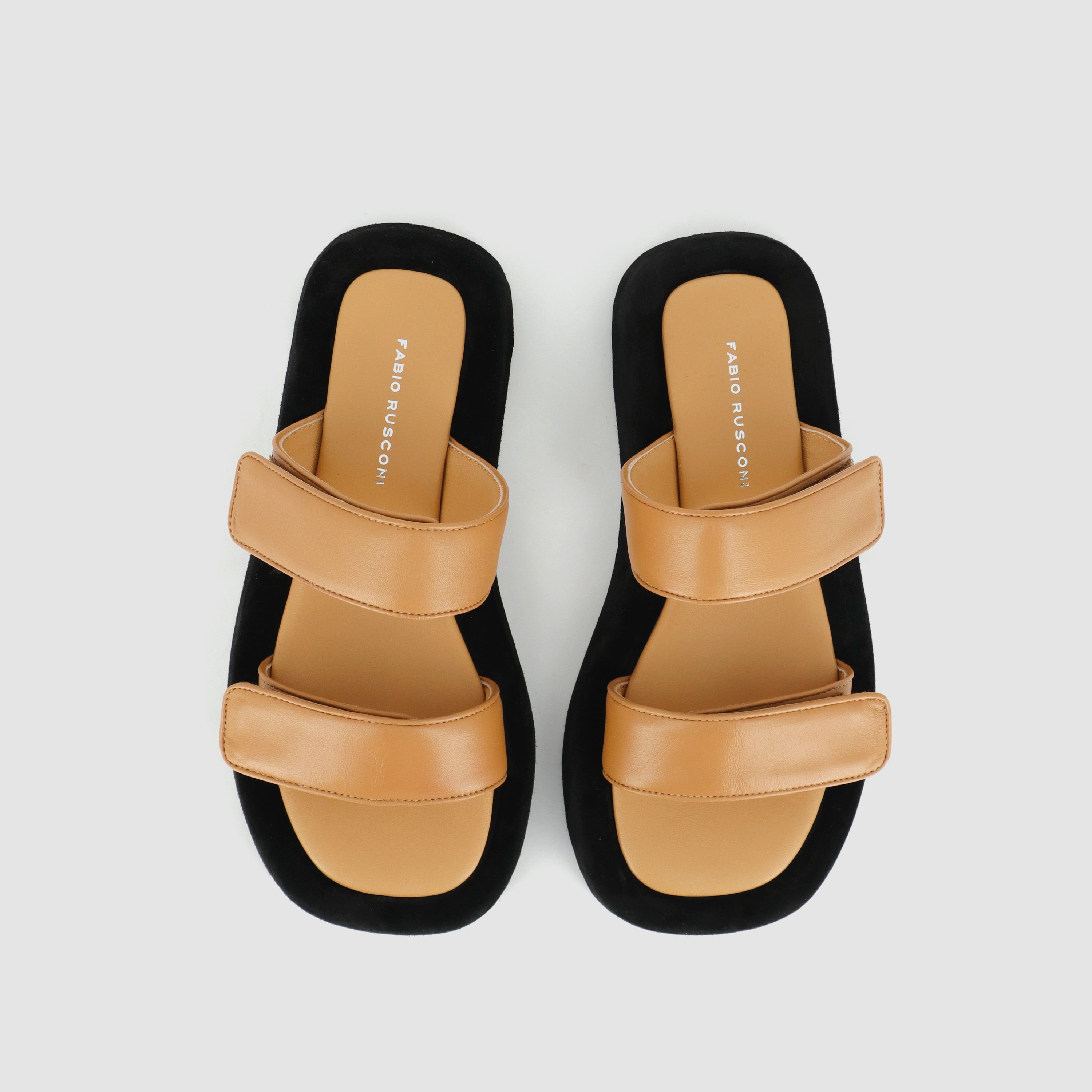Mila Beige Leather Straps Sandals MILA5004 - 4
