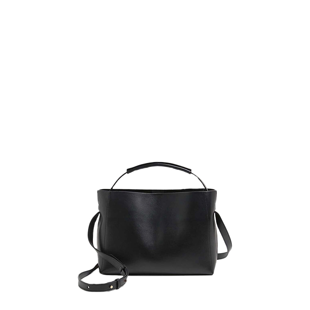 Hedda Mini Black Leather Hand Bag 22011021501 - 1
