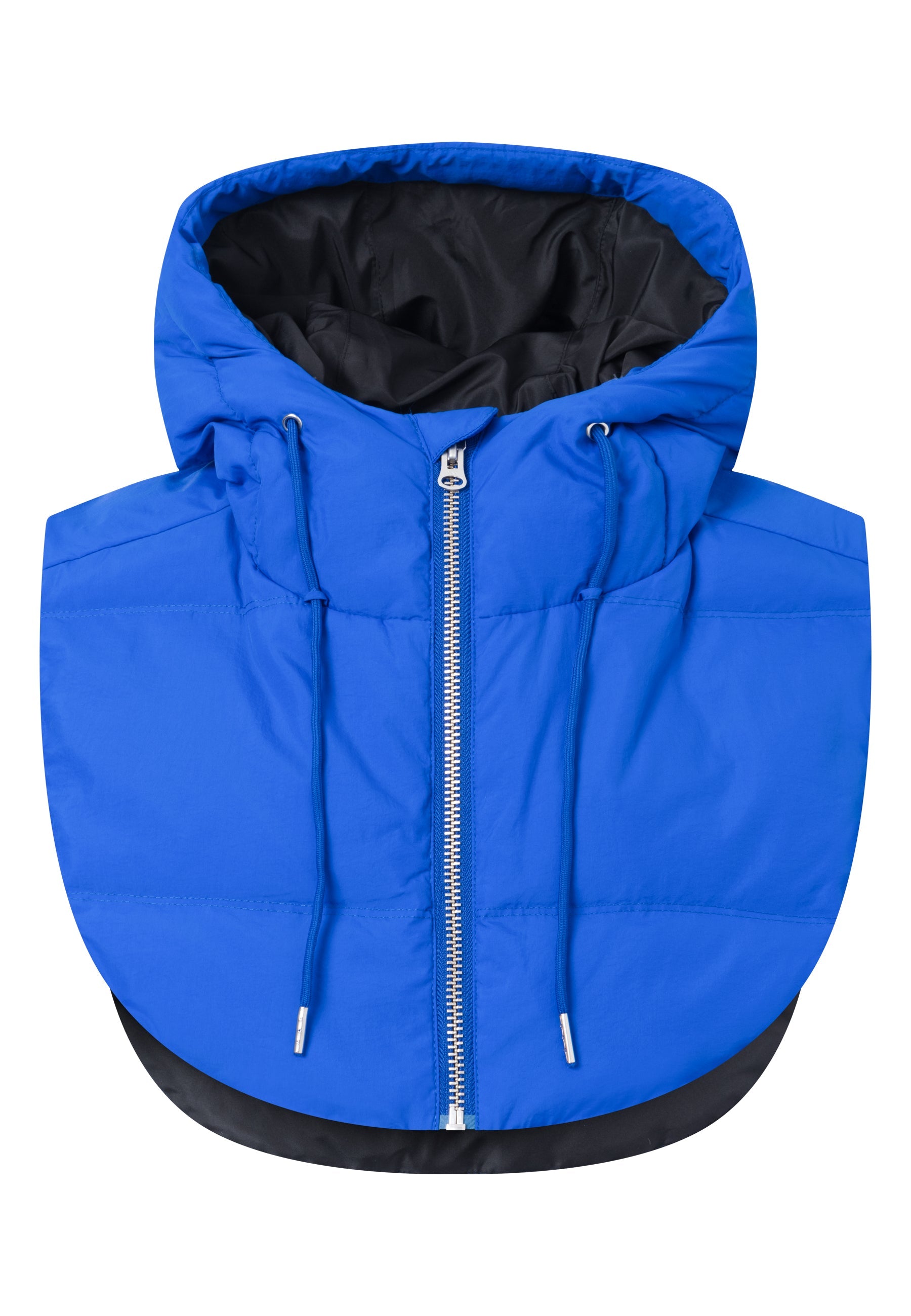 LÄST Hooded Puffer Neckwarmer - Brilliant Blue/Black Neckwarmer Brilliant Blue/Black