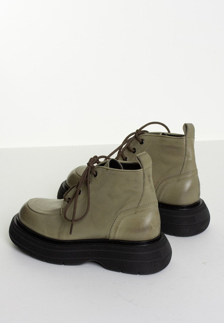 Ines Dusty Military Ankle Boots Boots