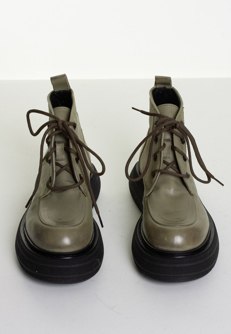 Ines Dusty Military Ankle Boots Boots