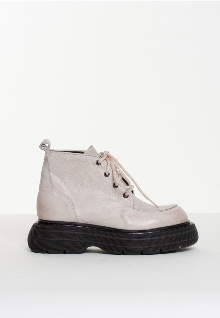 Ines Off White Ankle Boots INES-OFFWHITE - 06