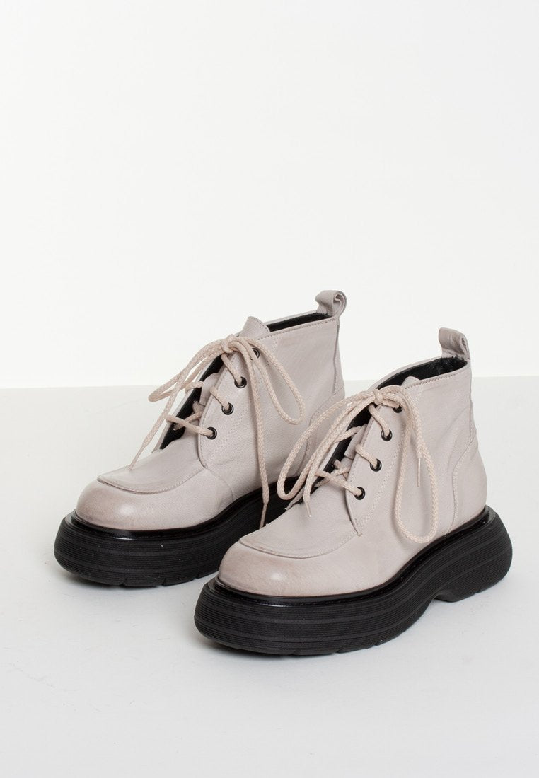 Ines Off White Ankle Boots INES-OFFWHITE - 02