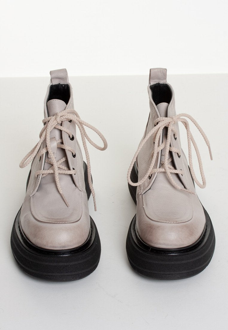 Ines Off White Ankle Boots INES-OFFWHITE - 04