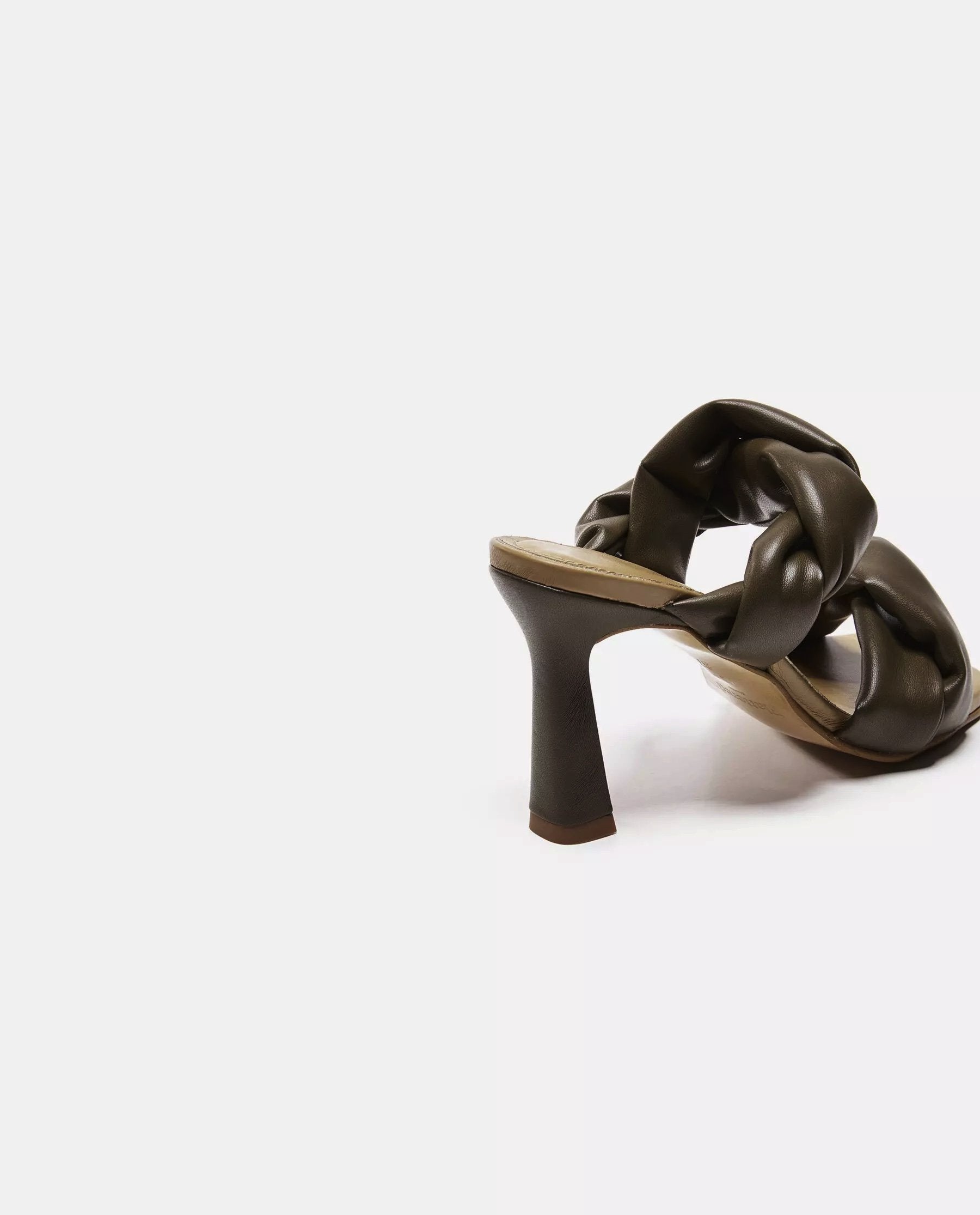 River Vegan Khaki Heeled Sandals 21010416004-013 - 6
