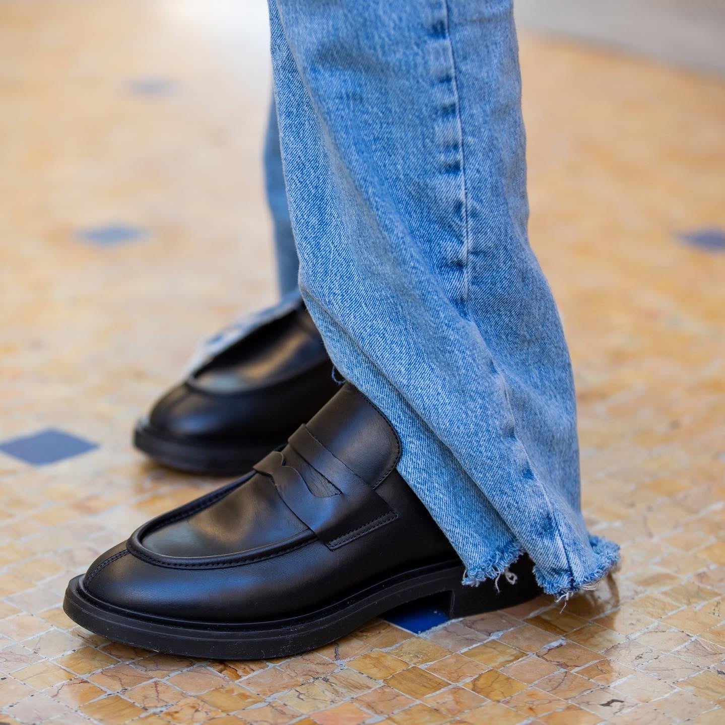 Vitello Black Chunky Loafers CPH797 - 7