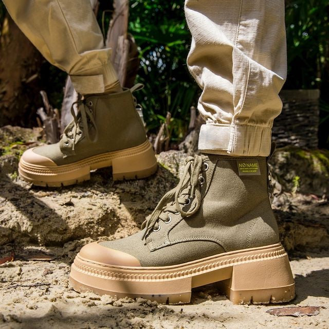 Strong Boots Canvas Recycled in Olive 01MNYGCY0466 - 8