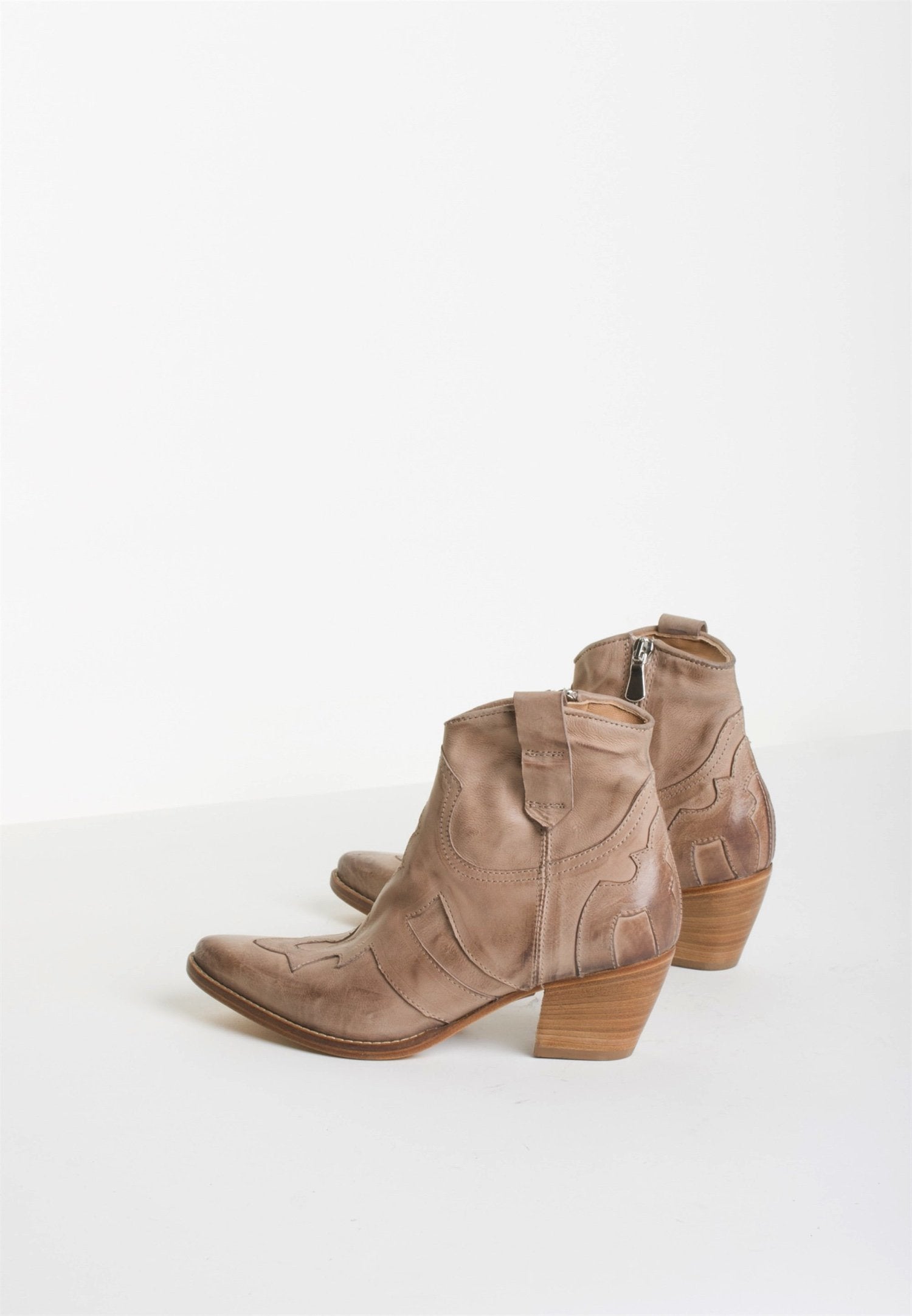 LUCY-TAUPE Western Boots - 3