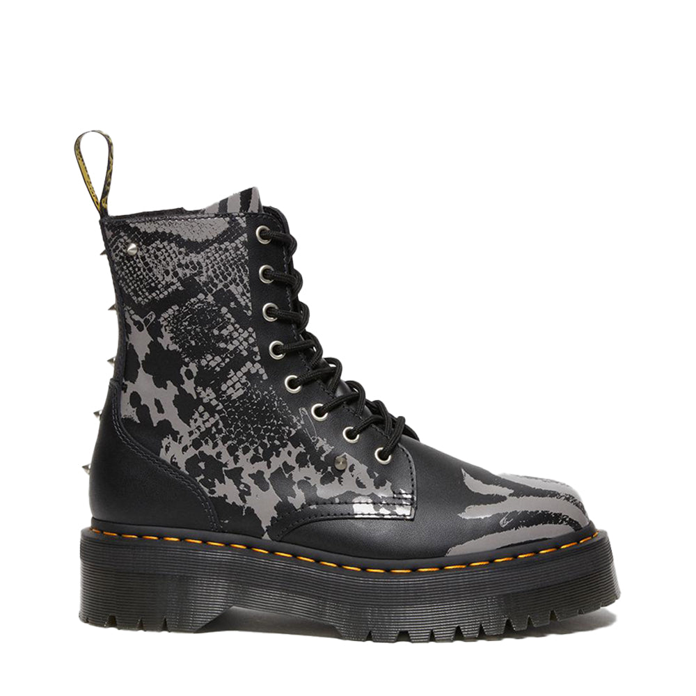 Jadon Animal Clash Leather Platform Boots DM27669001 - 1