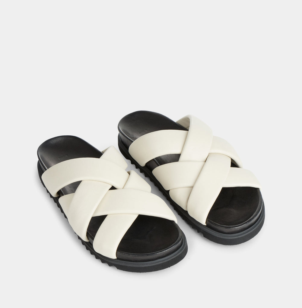 Josie White Leather Sandals 11-044-012 - 3