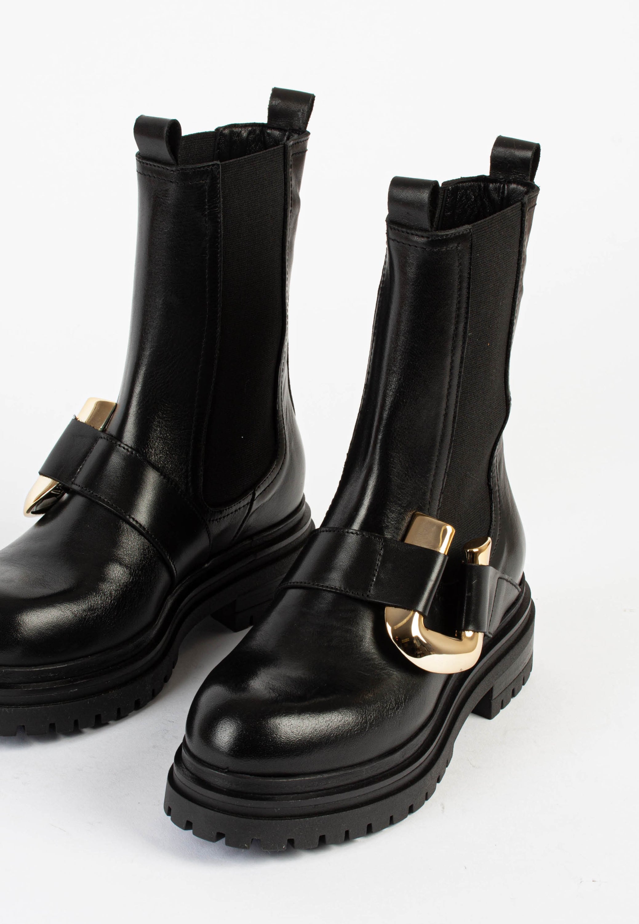 Kennedy Black Chelsea Boots KENNEDY-BLK - 3a