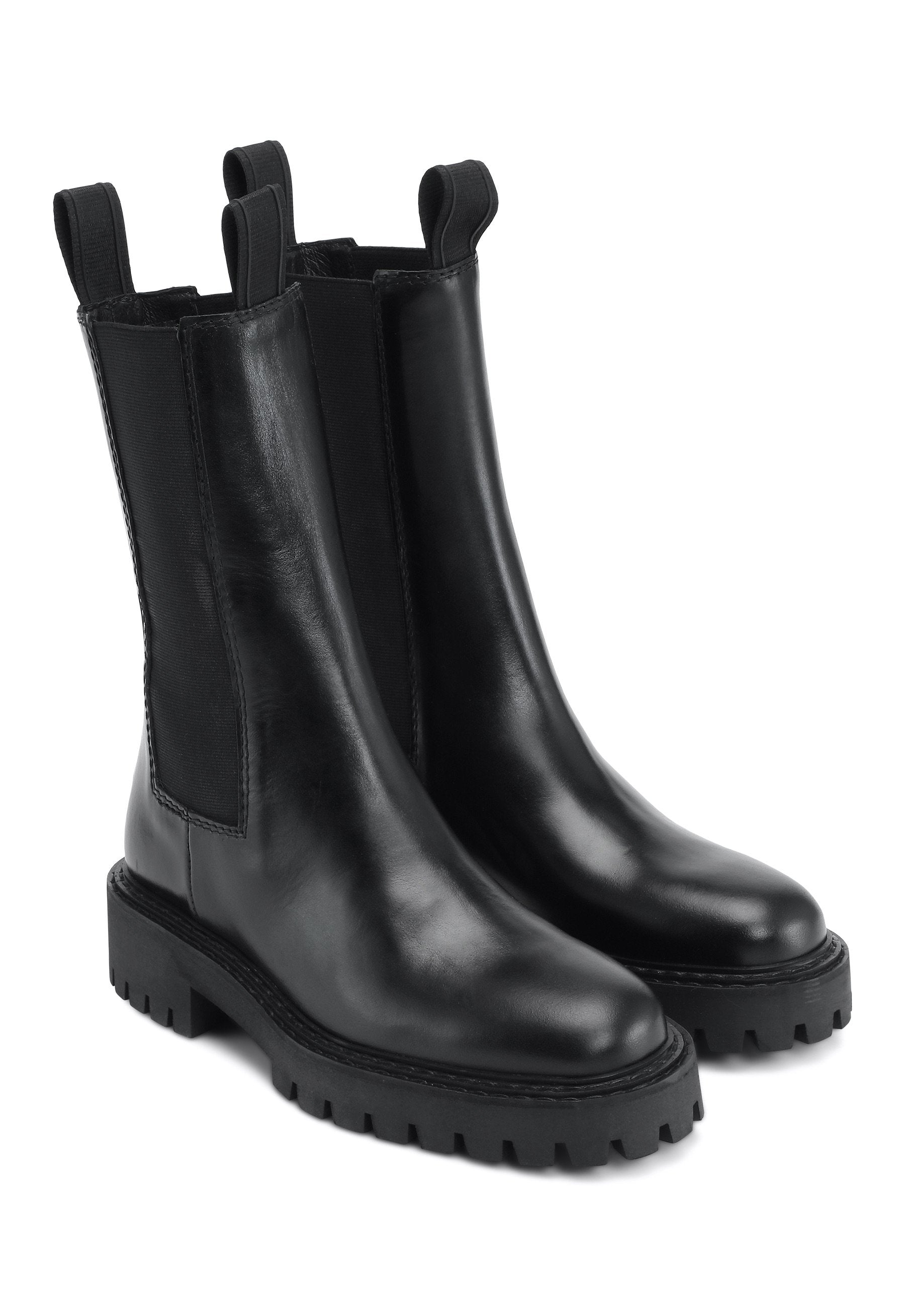Angie Chelsea Black Boots LAST1127 - 6