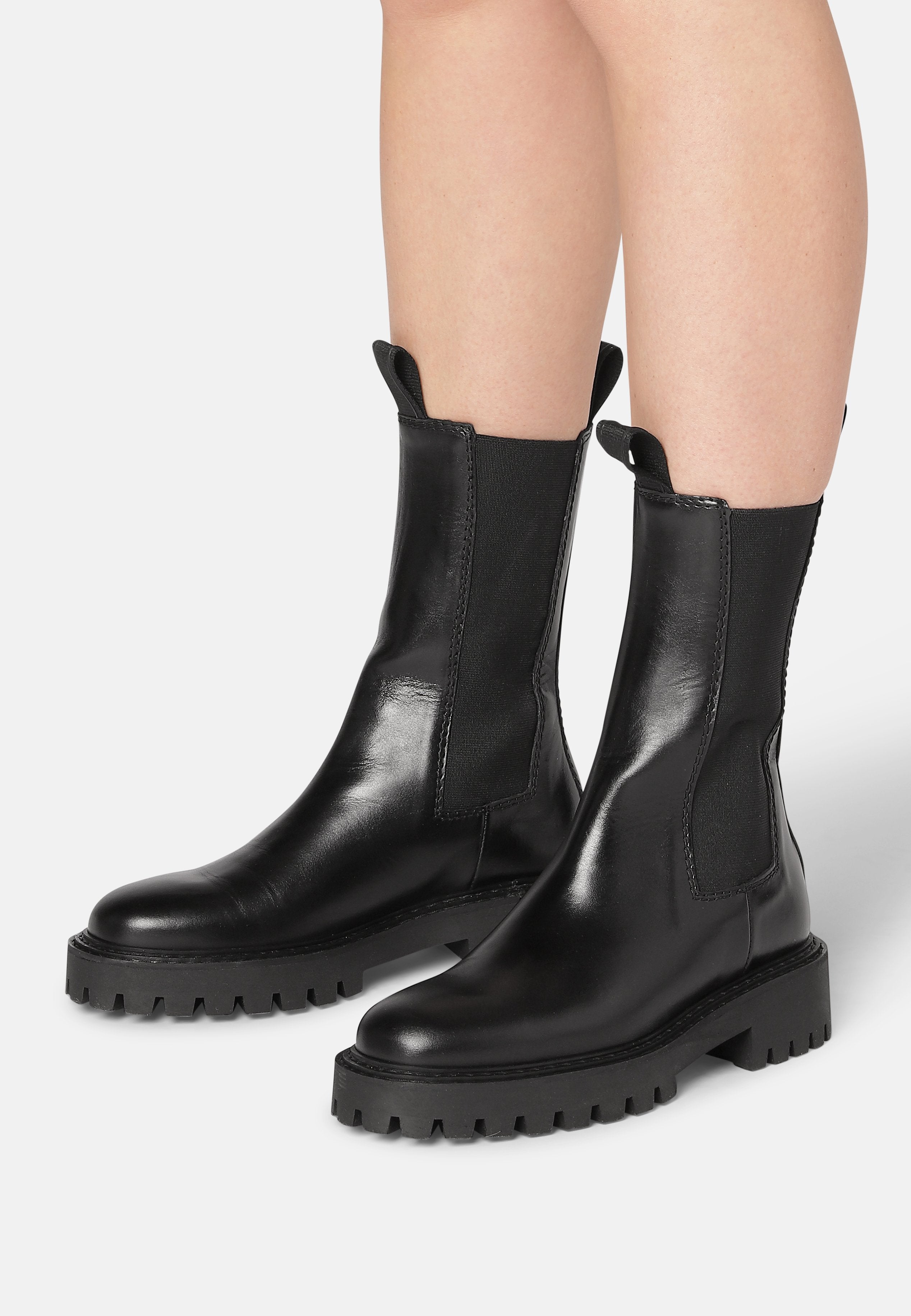 Angie Chelsea Black Boots LAST1127 -8