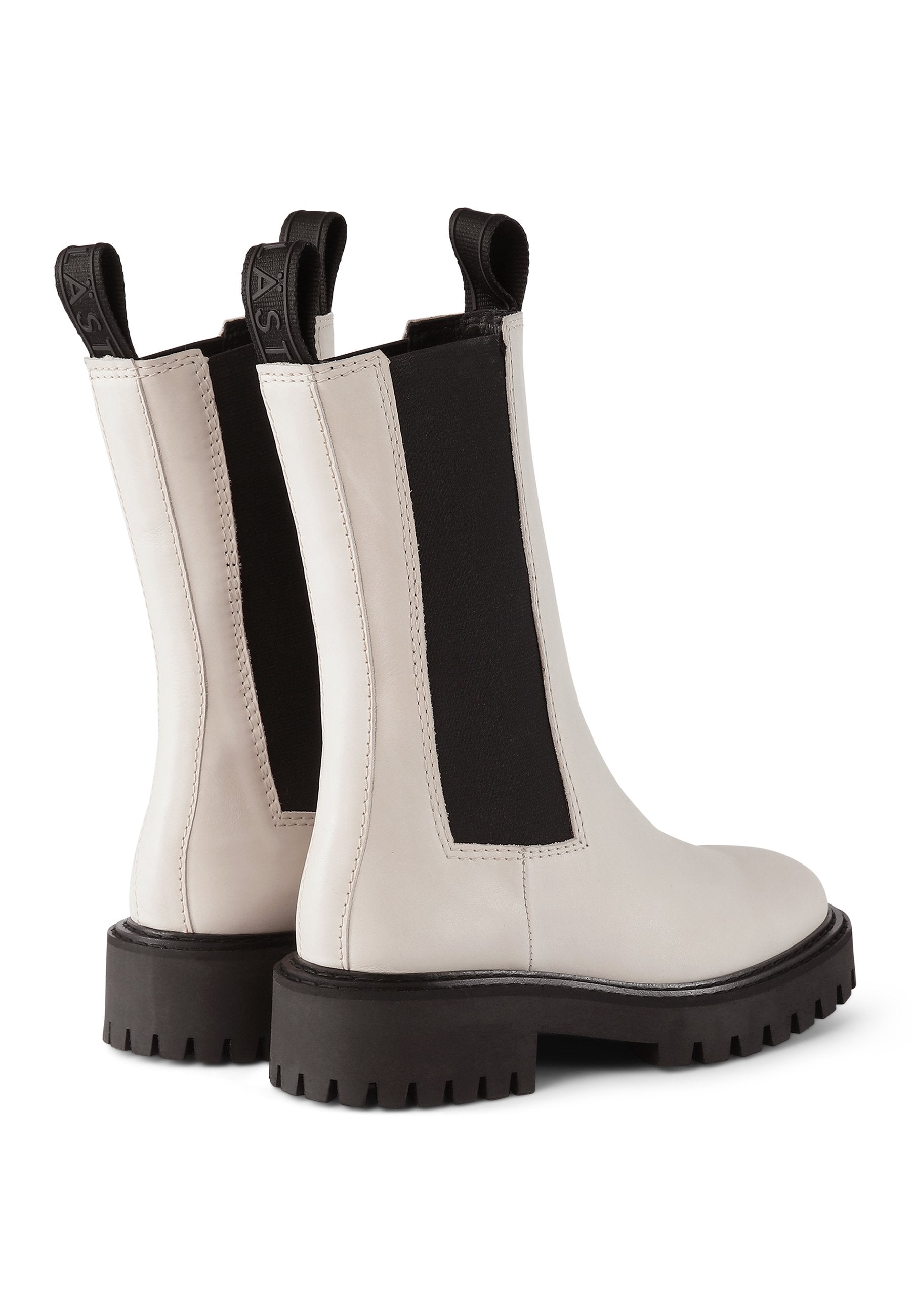 Angie Chelsea Off White Boots LAST1283 - 4