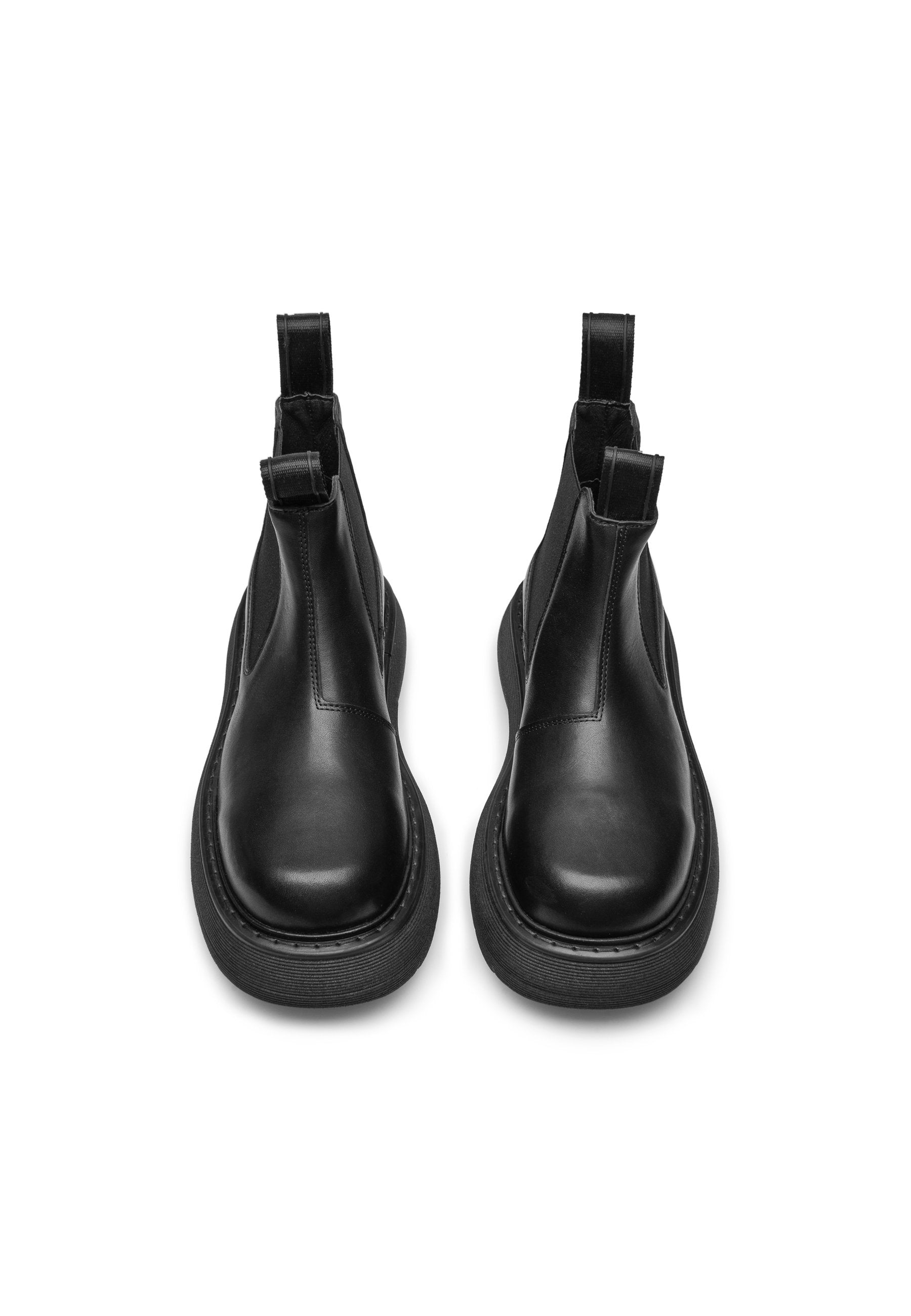 Ella Black Leather Chelsea Boots LAST1474 - 4