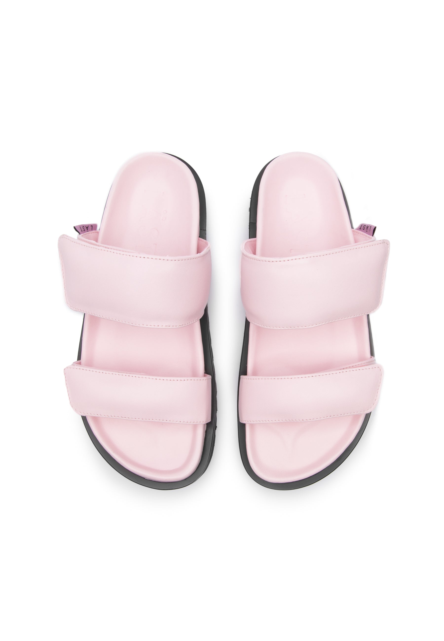 Corine Pink Leather Puffy Sandals LAST1515 - 4
