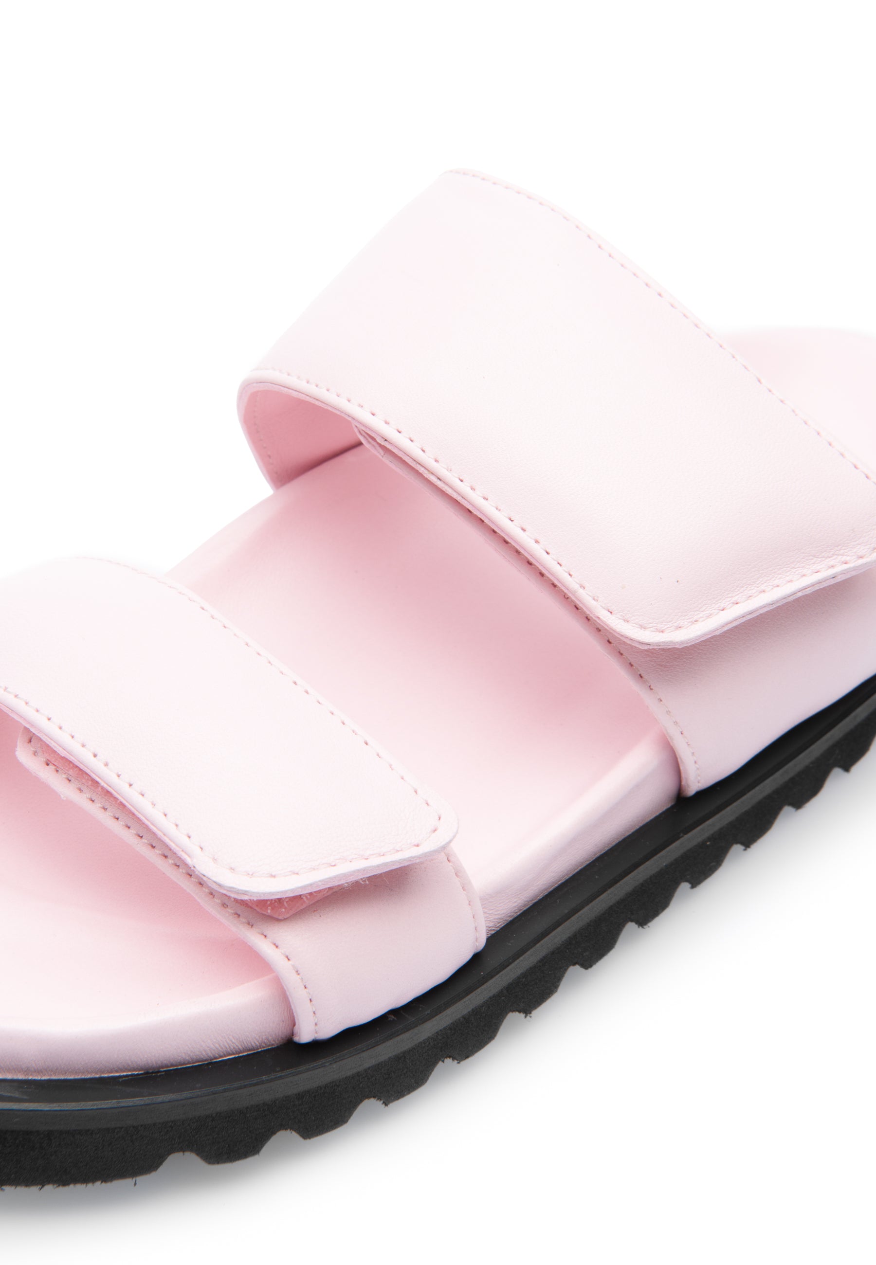 Corine Pink Leather Puffy Sandals LAST1515 - 6