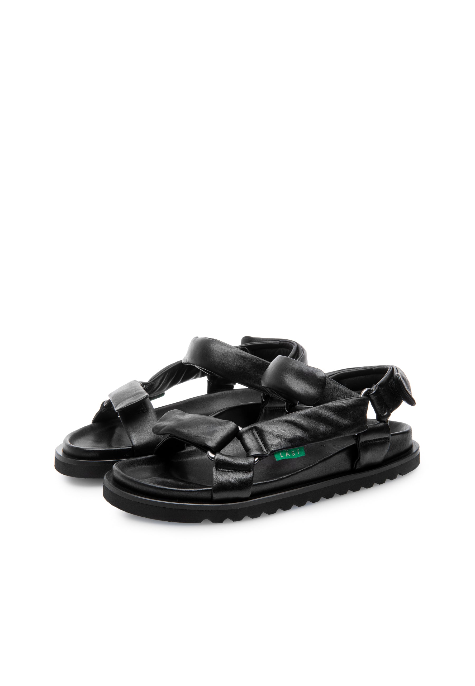 Flora Black Leather Sandals LAST1541 - 3