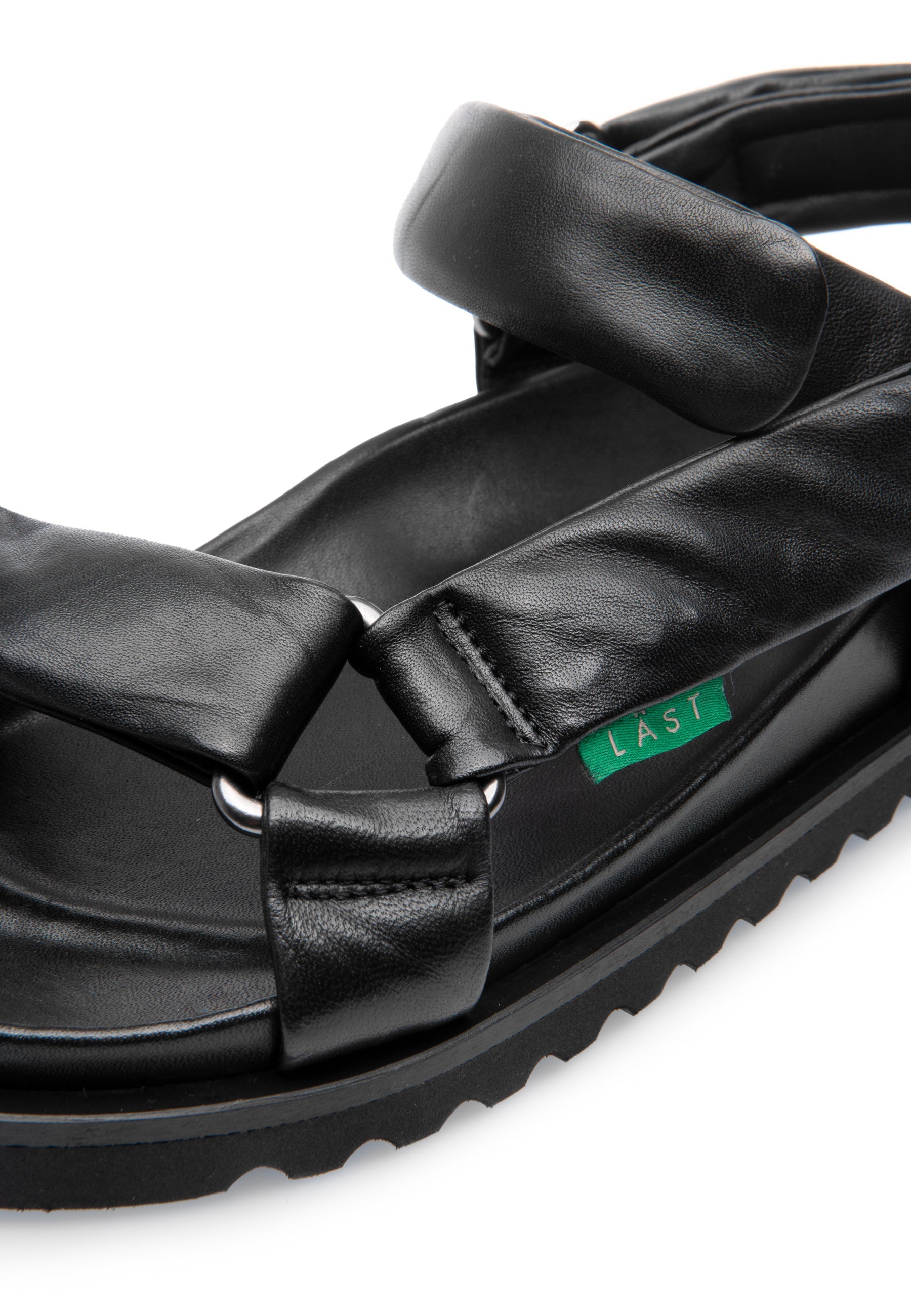 Flora Black Leather Sandals LAST1541 - 6