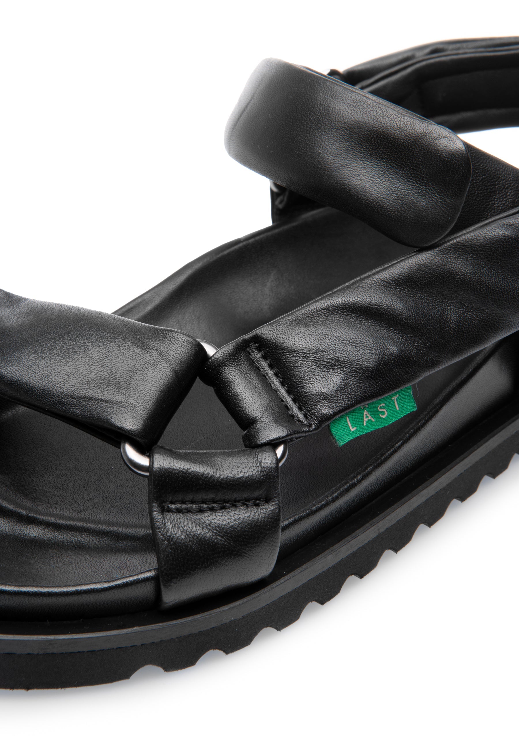 Flora Black Leather Sandals LAST1541 - 6