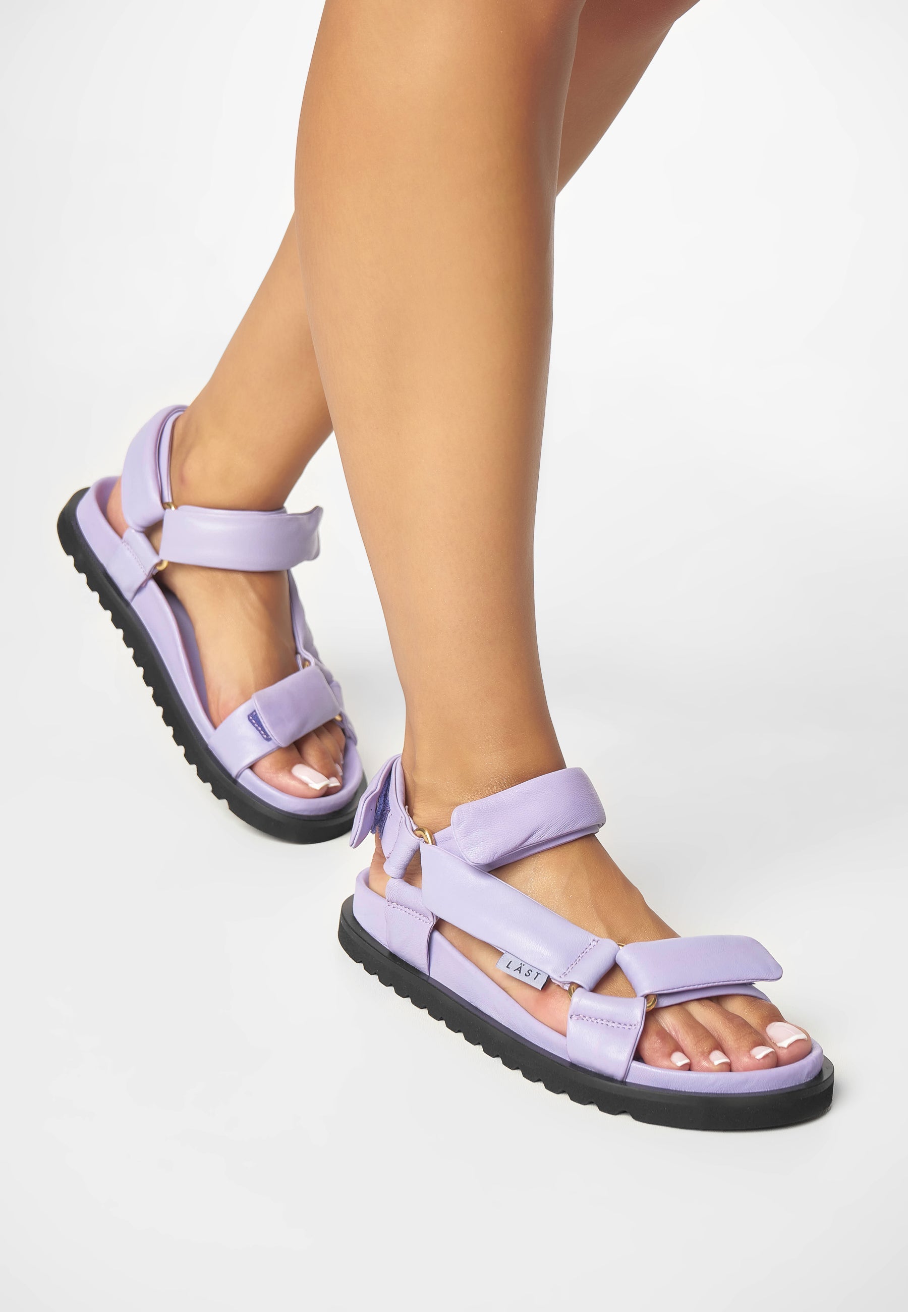 Flora Lavender Leather Sandals LAST1542 - 5