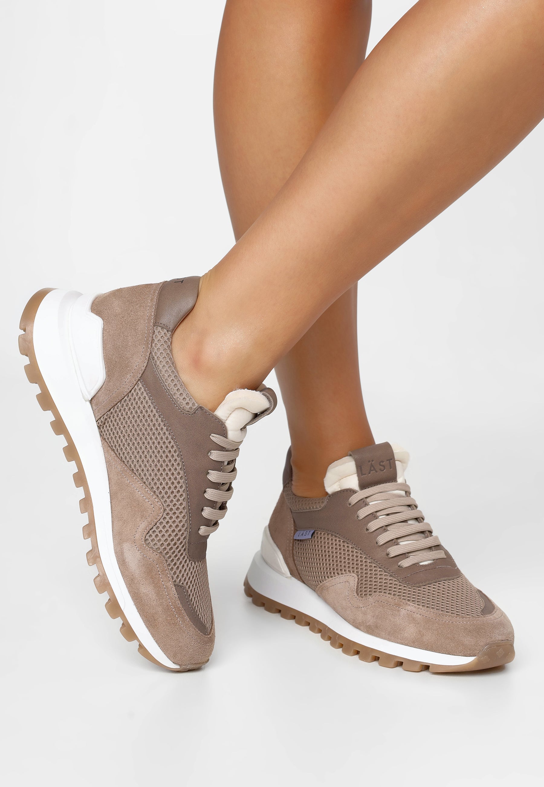 Rosie Taupe Chunky Sneakers LAST1569 - 2