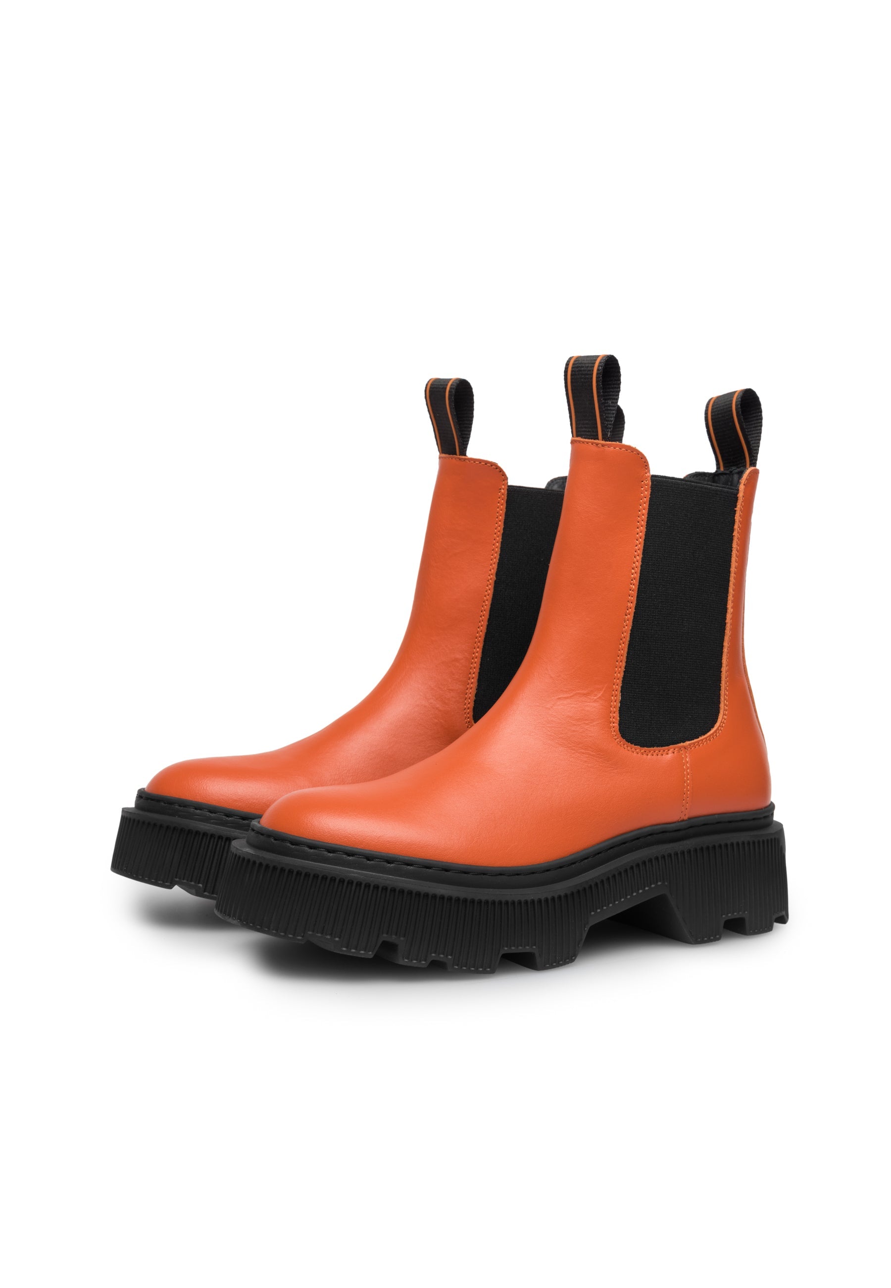 Trixy Orange Chelsea Boots LAST1632 - 3