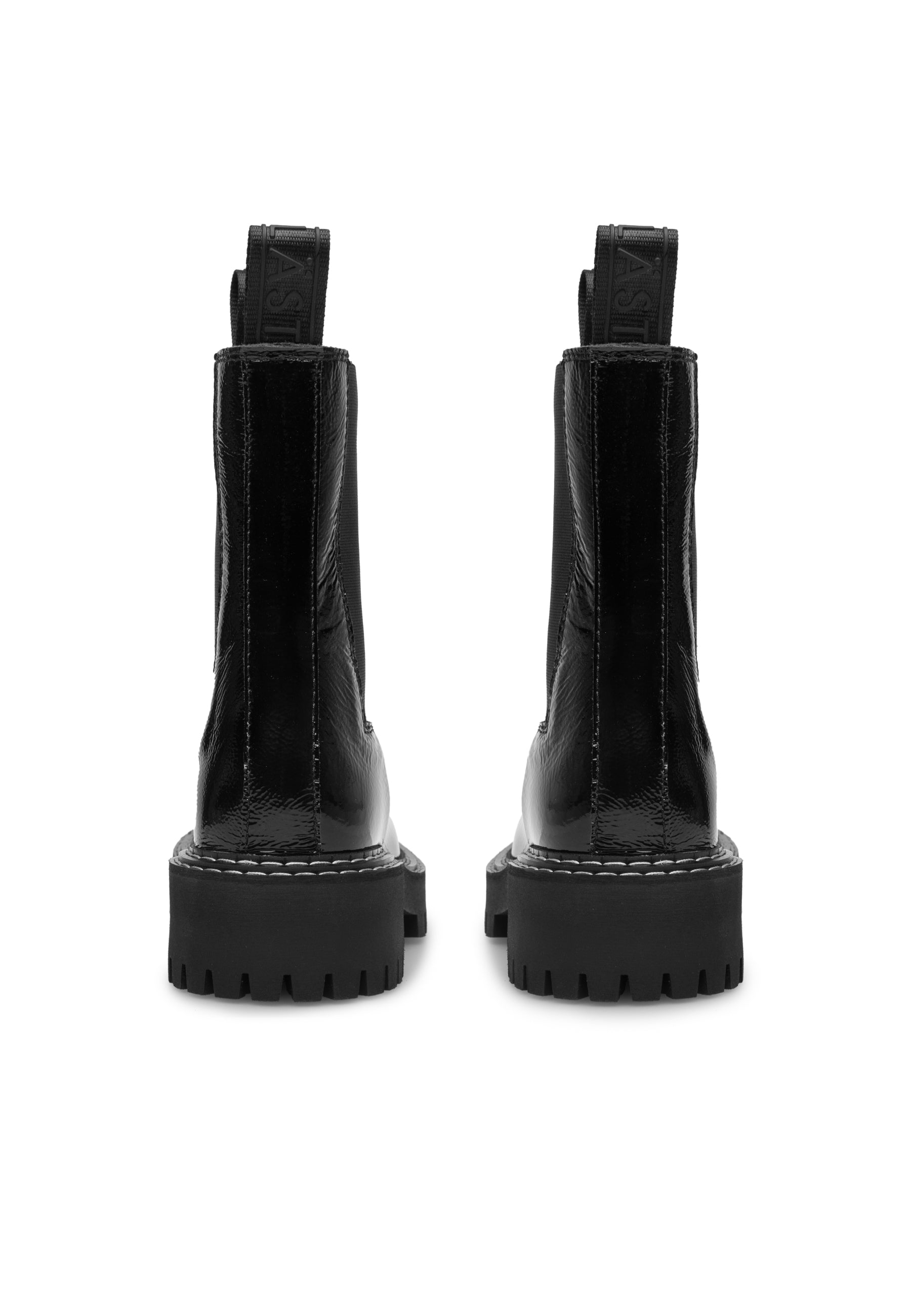 Daze Black Patent Leather Chelsea Boots LAST1677 - 4