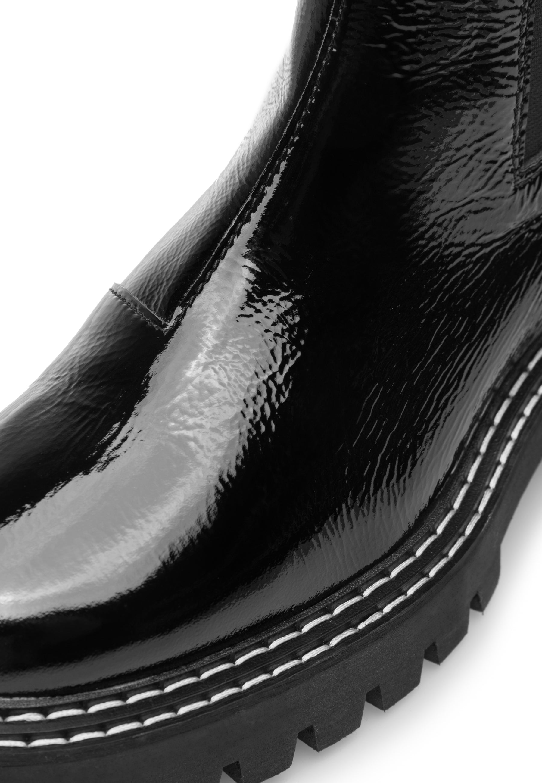 Daze Black Patent Leather Chelsea Boots LAST1677 - 5