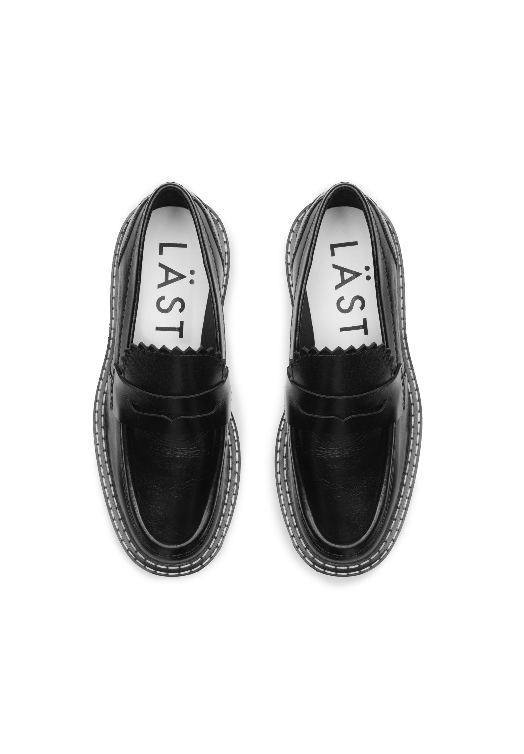 Matter Black Leather Loafers LAST1679 - 4