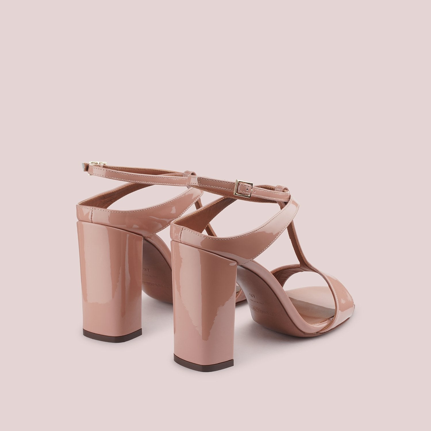 Open Toe Sandals In Pink Patent Leather LDL054.95CP00418018 - 4