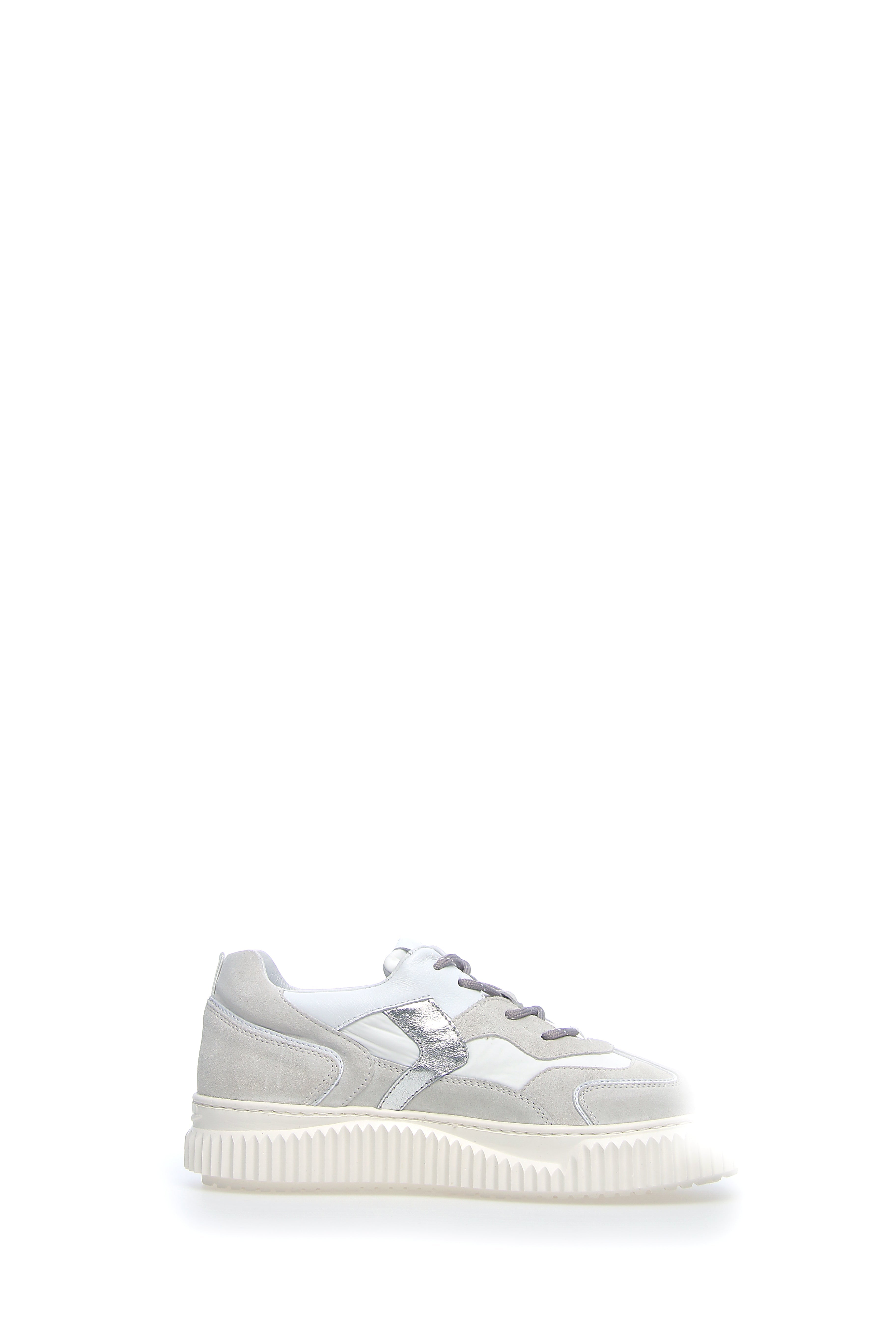 Malvina White Silver Chunky Sneakers Sneakers
