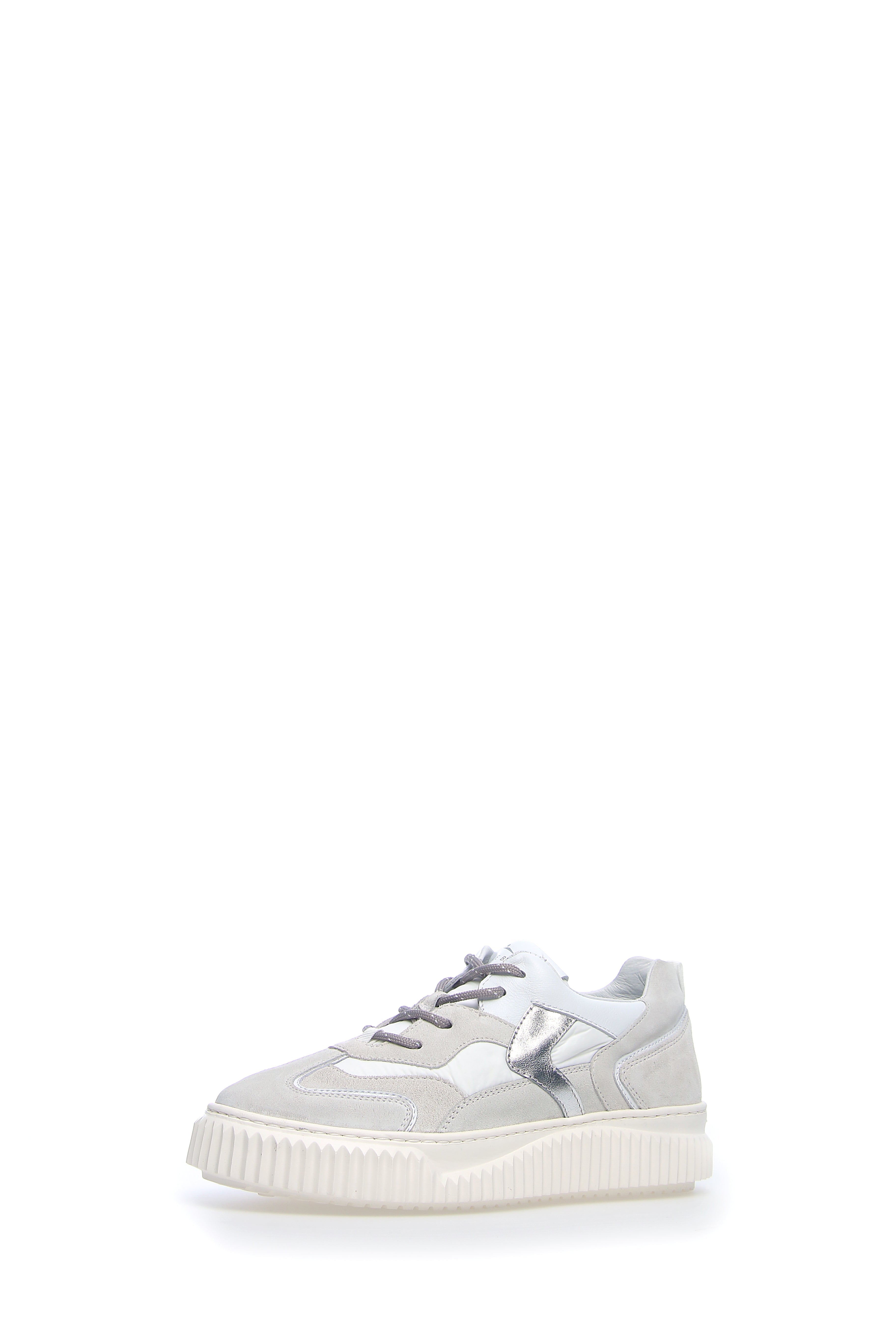 Malvina White Silver Chunky Sneakers Sneakers