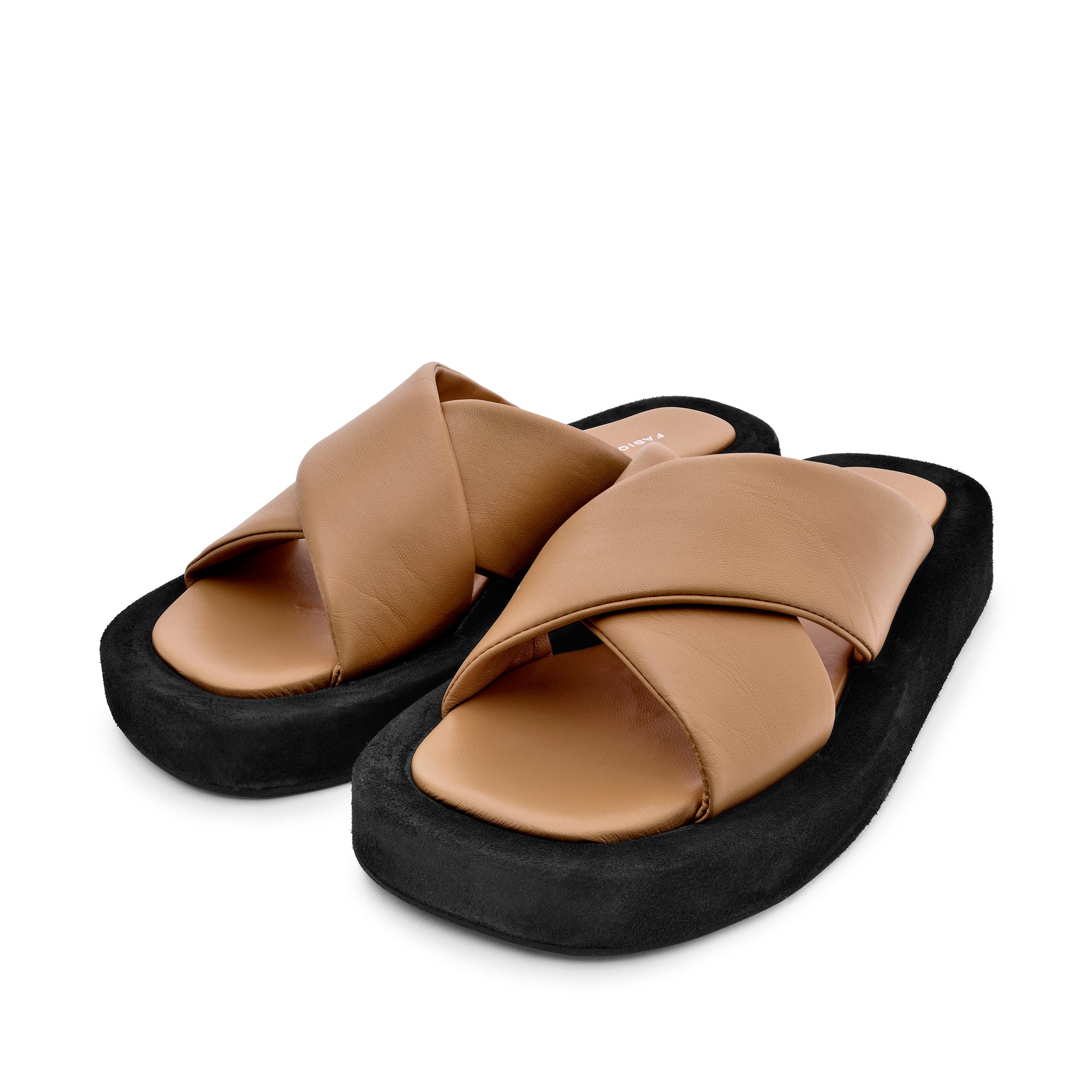 Luna Beige Leather Flat Sandals LUNA5004 - 5