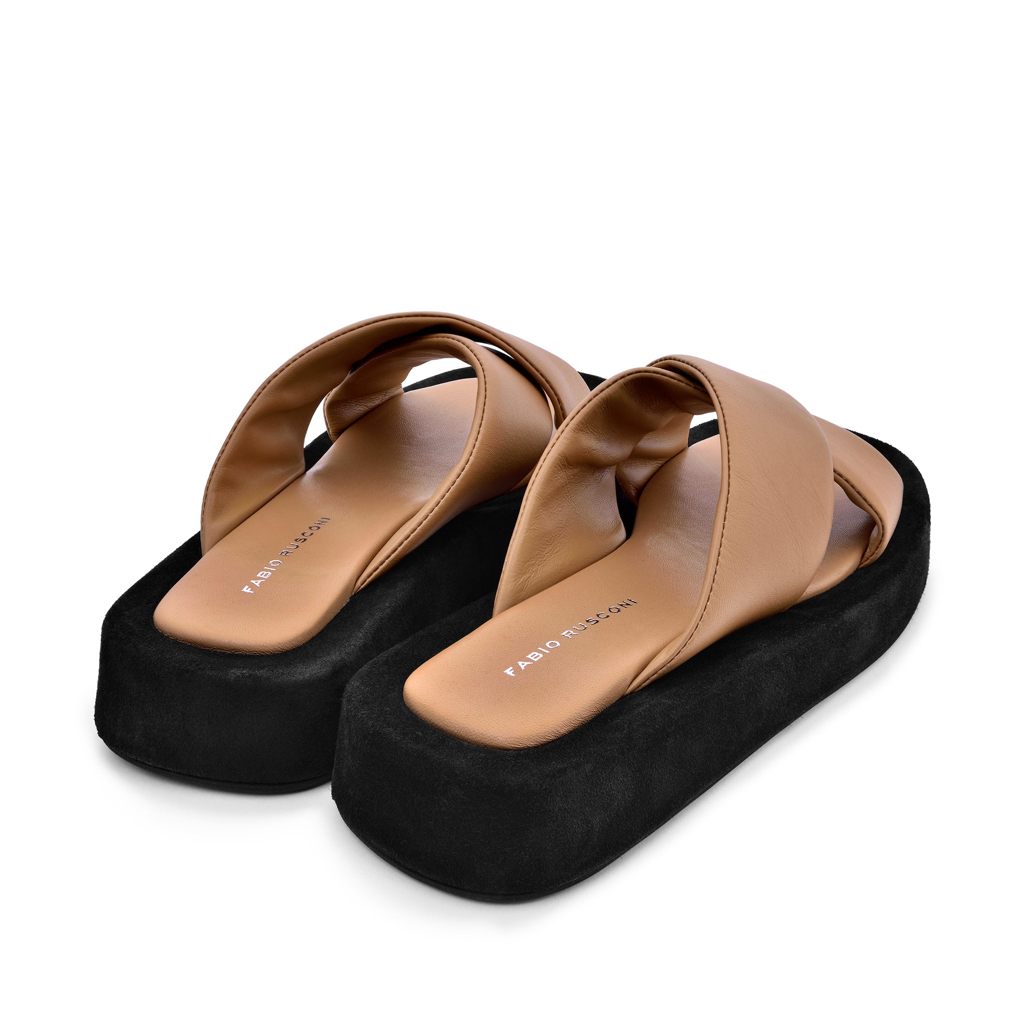 Luna Beige Leather Flat Sandals LUNA5004 - 4