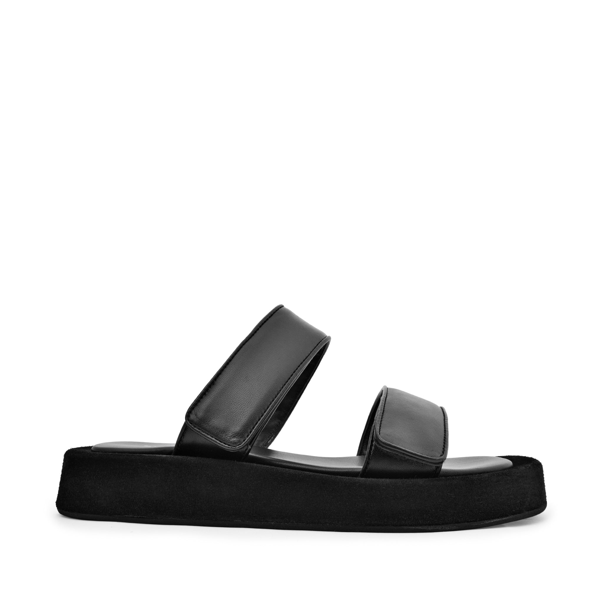 Mila Black Leather Straps Sandals MILA/NERO - 11
