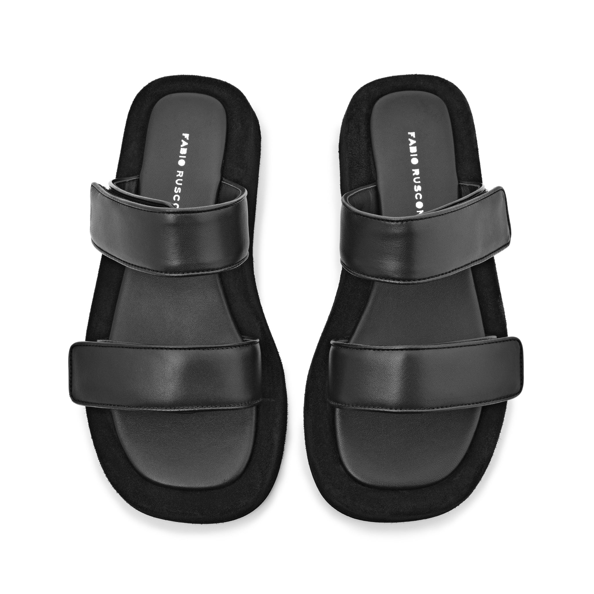 Mila Black Leather Straps Sandals MILA/NERO - 7