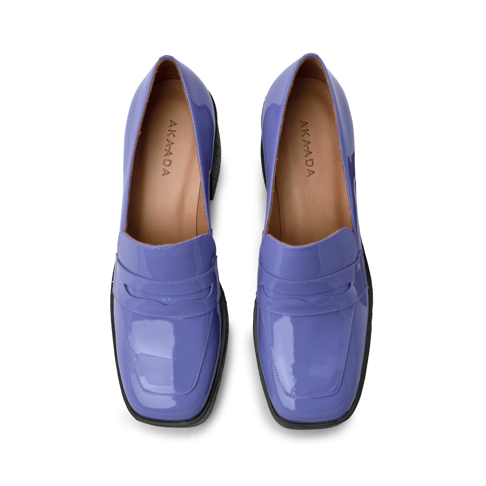 Yoko Lilac Patent Leather Chunky Loafers 21031-01-04 -9