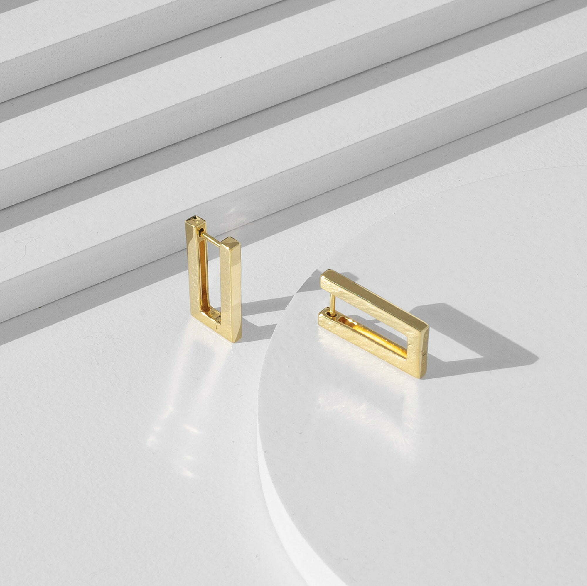 Modernist Earrings • 18K Gold Vermeil