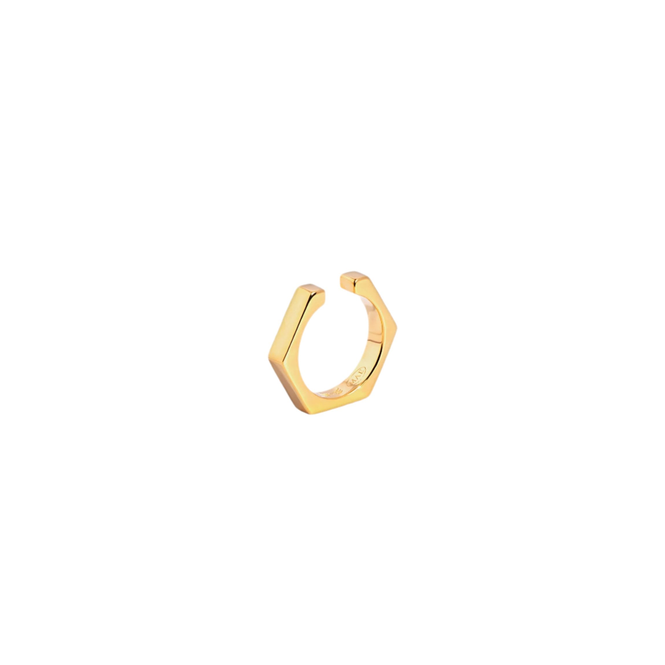 Hex Cuff • 18K Gold Vermeil