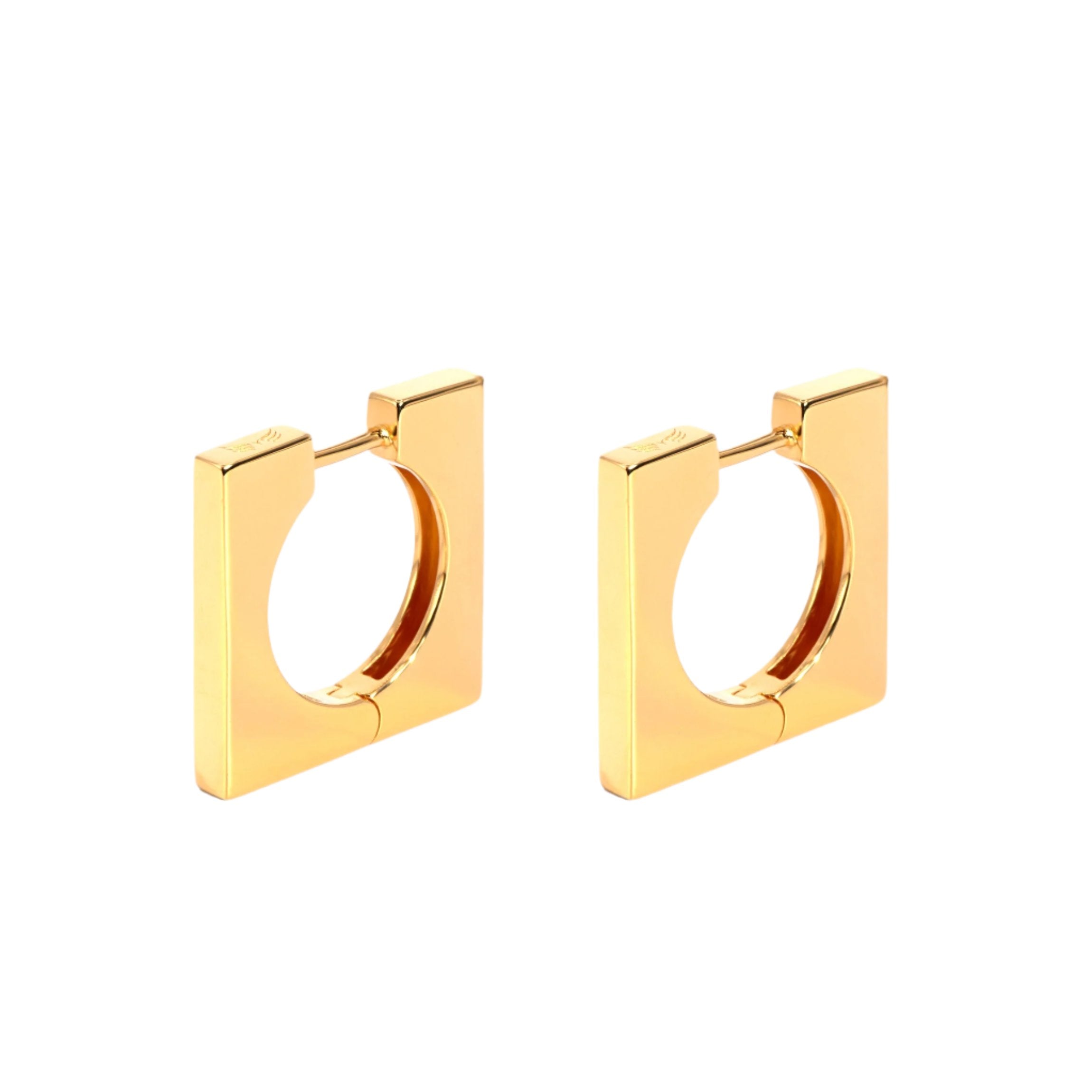 Square Earrings • 18K Gold Vermeil