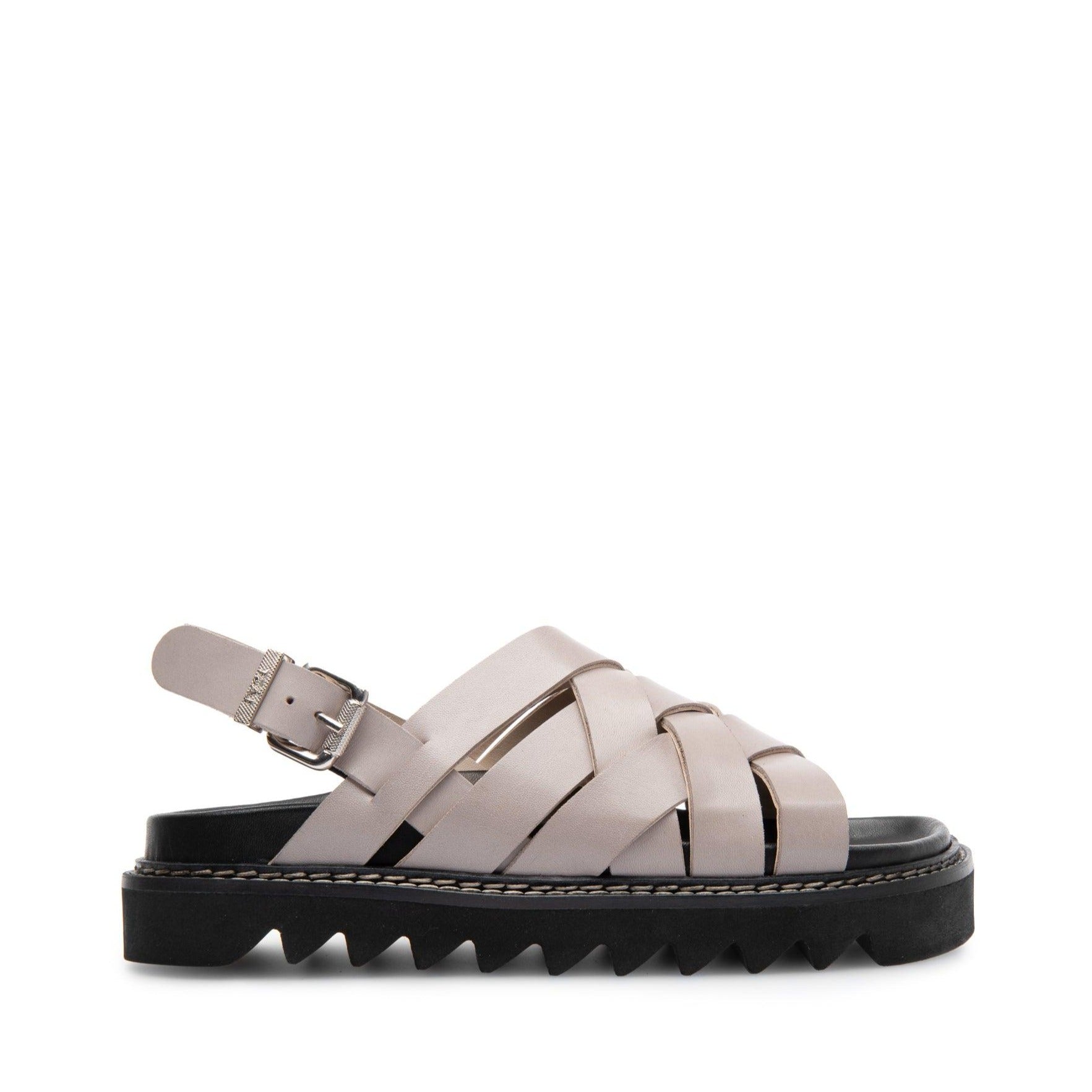 LÄST Maggie - Leather - Taupe Sandals Taupe